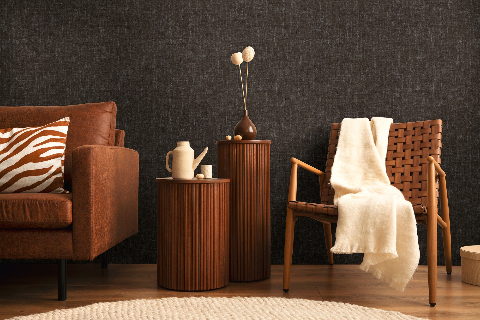 CosmoLiving by Cosmopolitan Vliestapete »Uni-Textur Vliestapete« matt strukturiert Sanfte Uni-Struktur für ruhige Räume