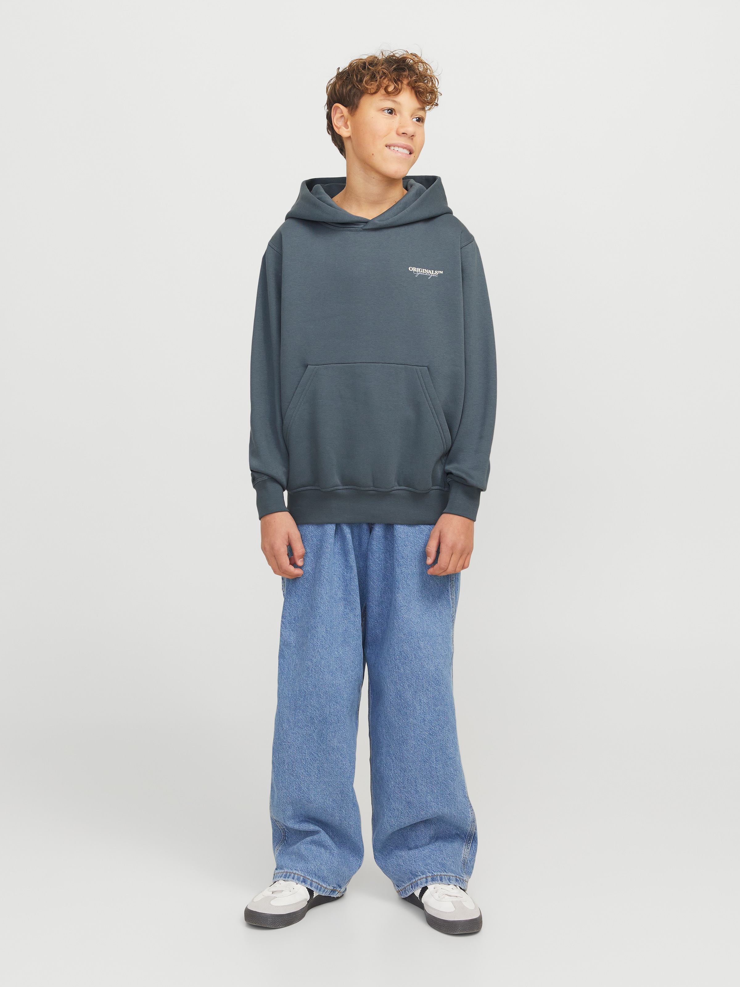 Jack & Jones Junior Kapuzensweatshirt »JORISLINGTON BACK SWEAT HOOD SN JNR«