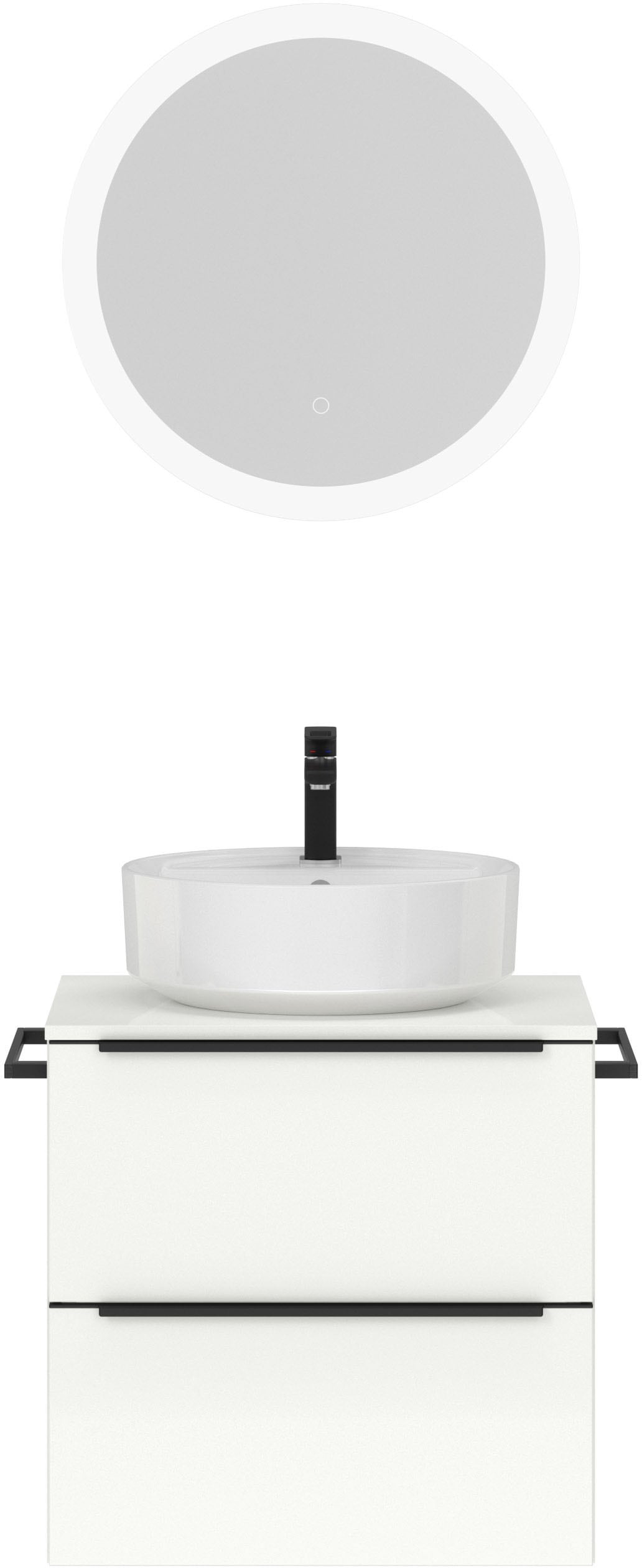 nobilia® Badmöbel-Set »Alvene«, (2 St., vormontiert, mit Soft-Close), Hochg günstig online kaufen