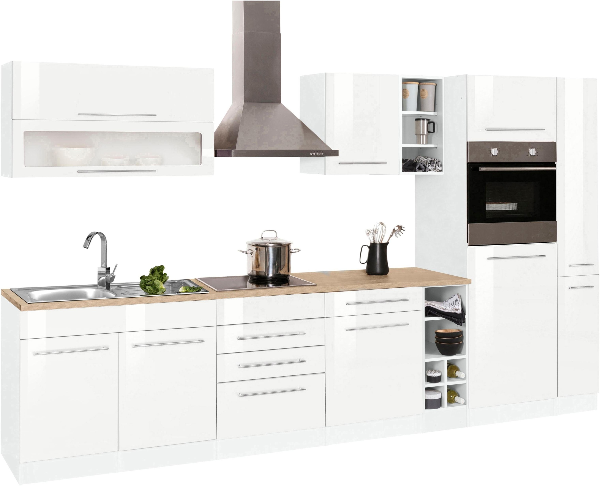 KOCHSTATION Küchenzeile »KS-Eton«, ohne E-Geräte, Breite 330 cm günstig online kaufen
