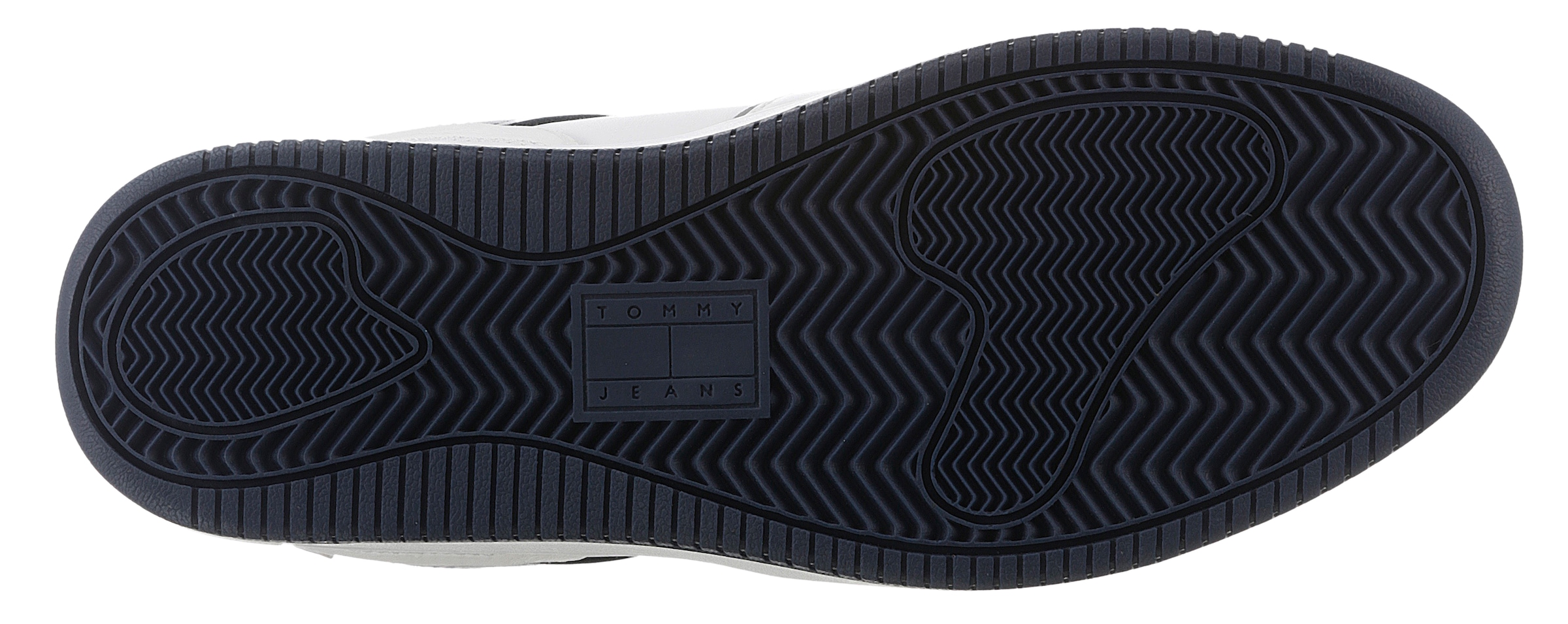 Tommy Jeans Keilsneaker »TJM RETRO BASKET CUPSOLE«, Schnürschuh, Freitzeitschuh, Halbschuh mit Kontrastbesätzen