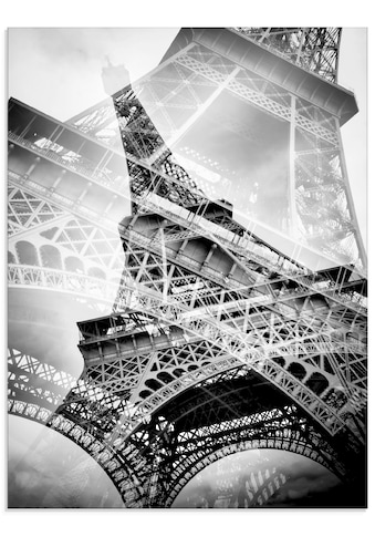 Glasbild »Der doppelte Eiffelturm«, Gebäude, (1 St.), in verschiedenen Größen
