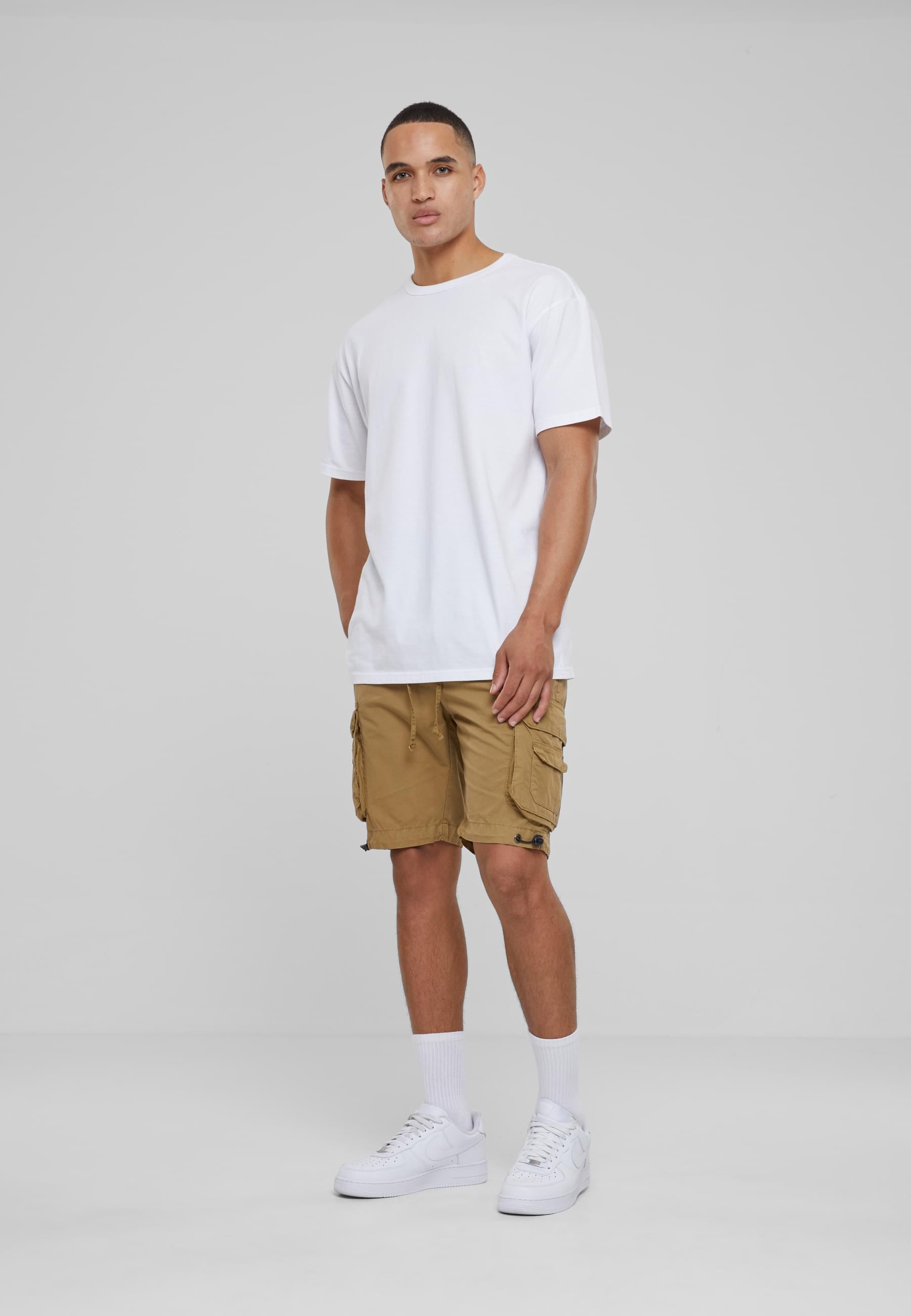 URBAN CLASSICS Stoffhose »Urban Classics Herren Double Pocket Cargo Shorts«