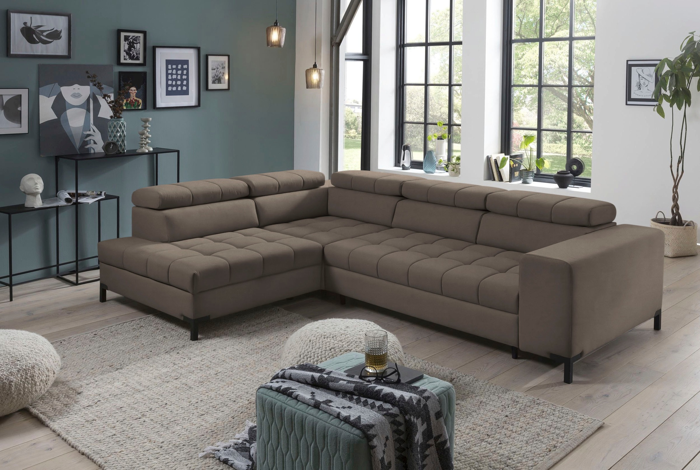 exxpo - sofa fashion Ecksofa »Bocco, hochwertige Verarbeitung, toller Sitzk günstig online kaufen