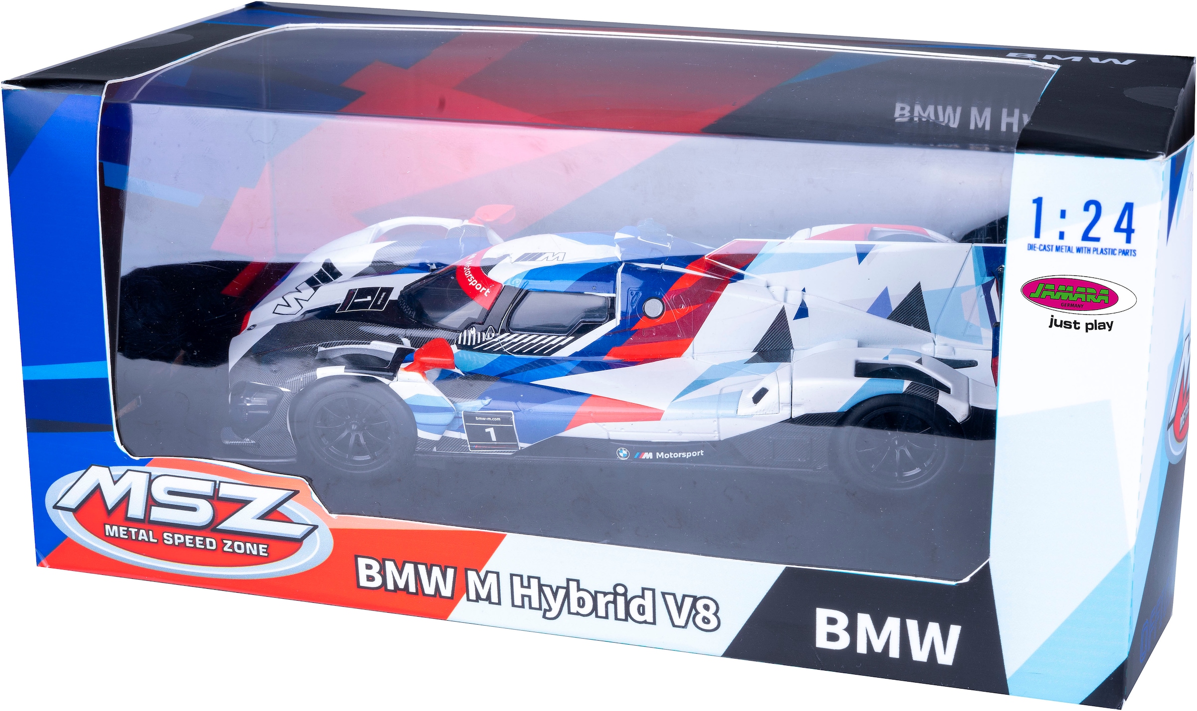 Jamara Spielzeug-Auto »Diecast, BMW M Hybrid V8 inklusive Batterien« LED Licht; Maßstab 1:24