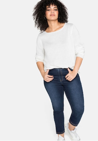 Sheego Stretch-Jeans, mit Gummibund und Gürtelschlaufen kaufen