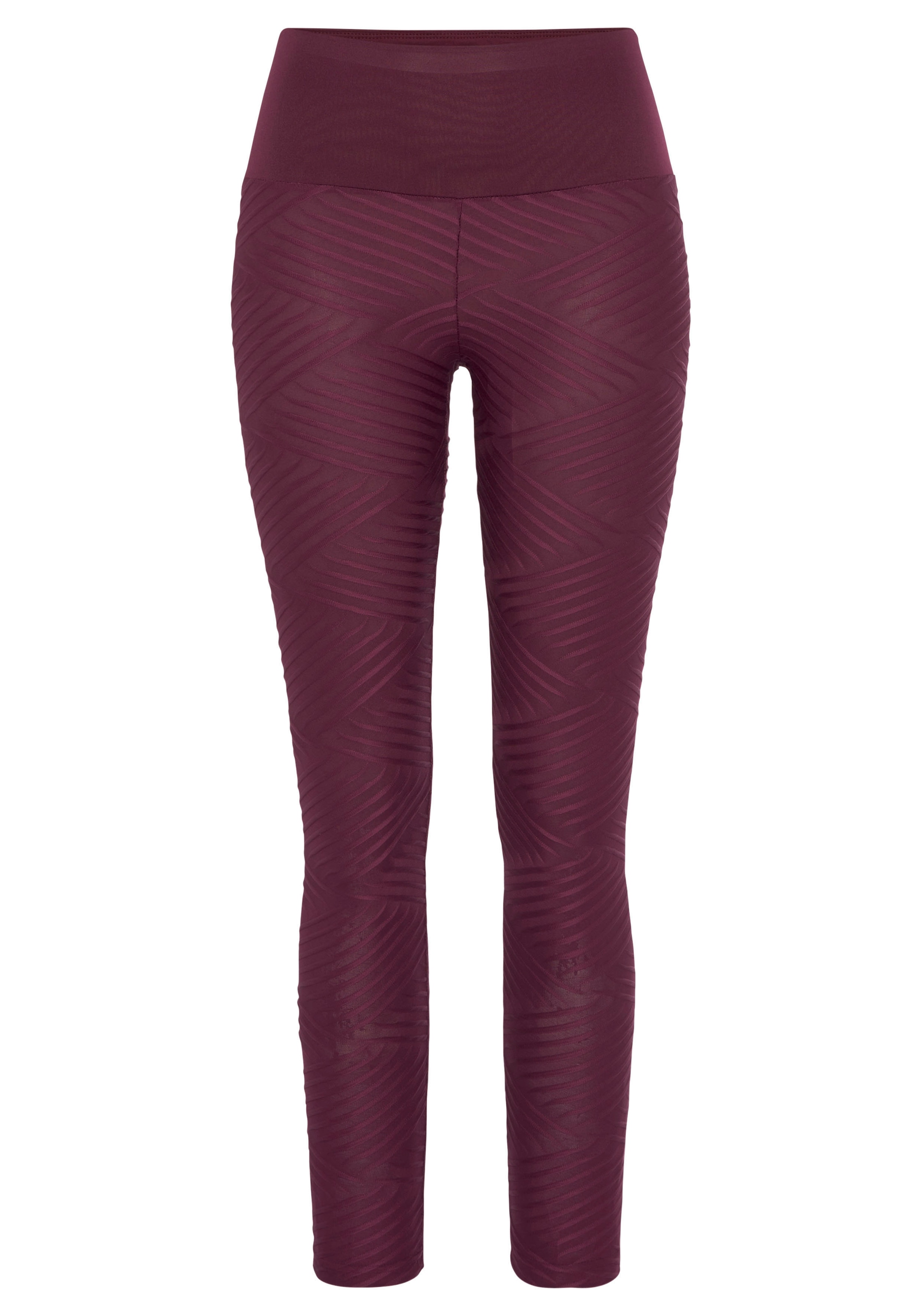 LASCANA ACTIVE Leggings »-Sportleggings«, mit 3D-Struktur, Loungewear