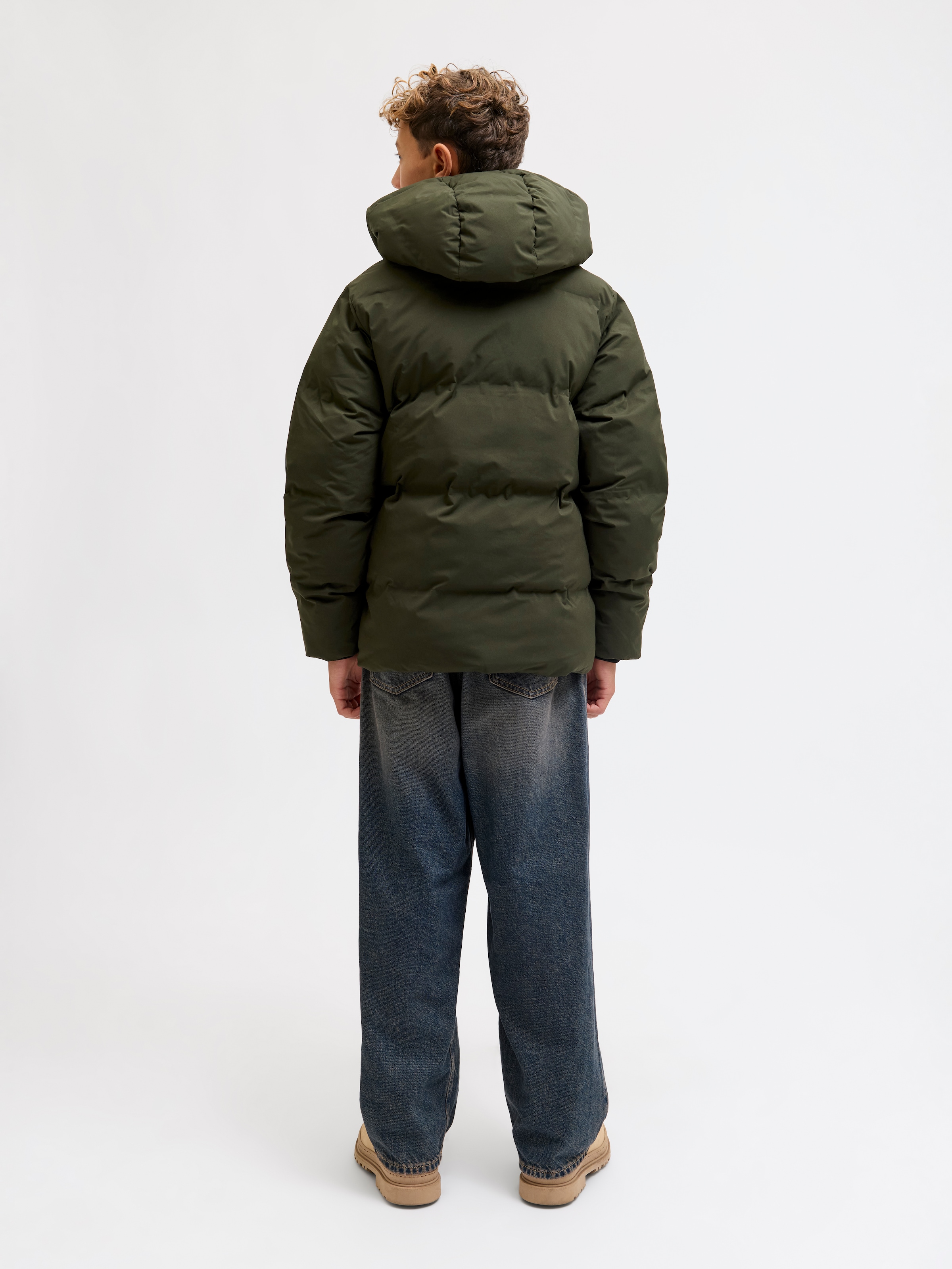 Jack & Jones Junior Steppjacke »JJKAITO PUFFER JACKET LN JNR« mit Kapuze