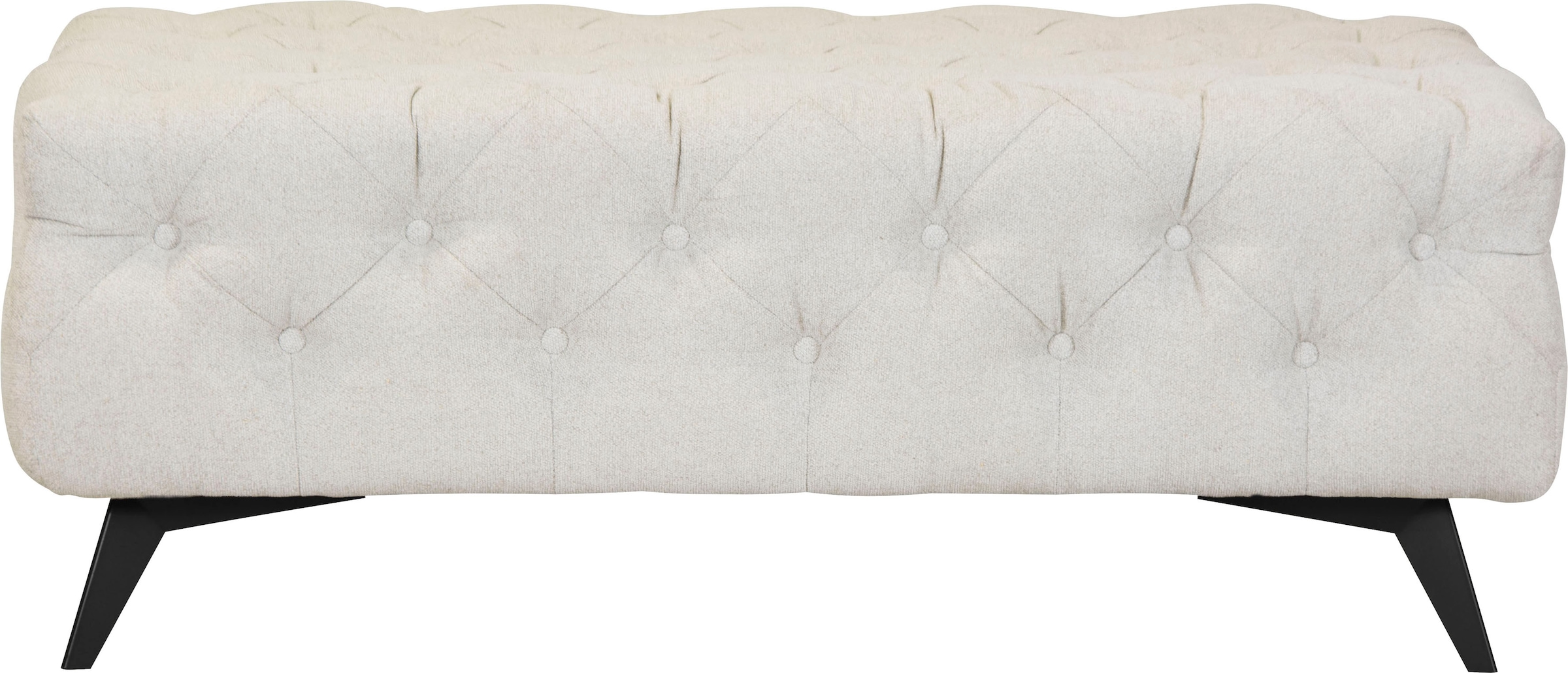 Home affaire Polsterhocker »Amaury« Chesterfield-Optik, Breite 120cm, Fußfa günstig online kaufen