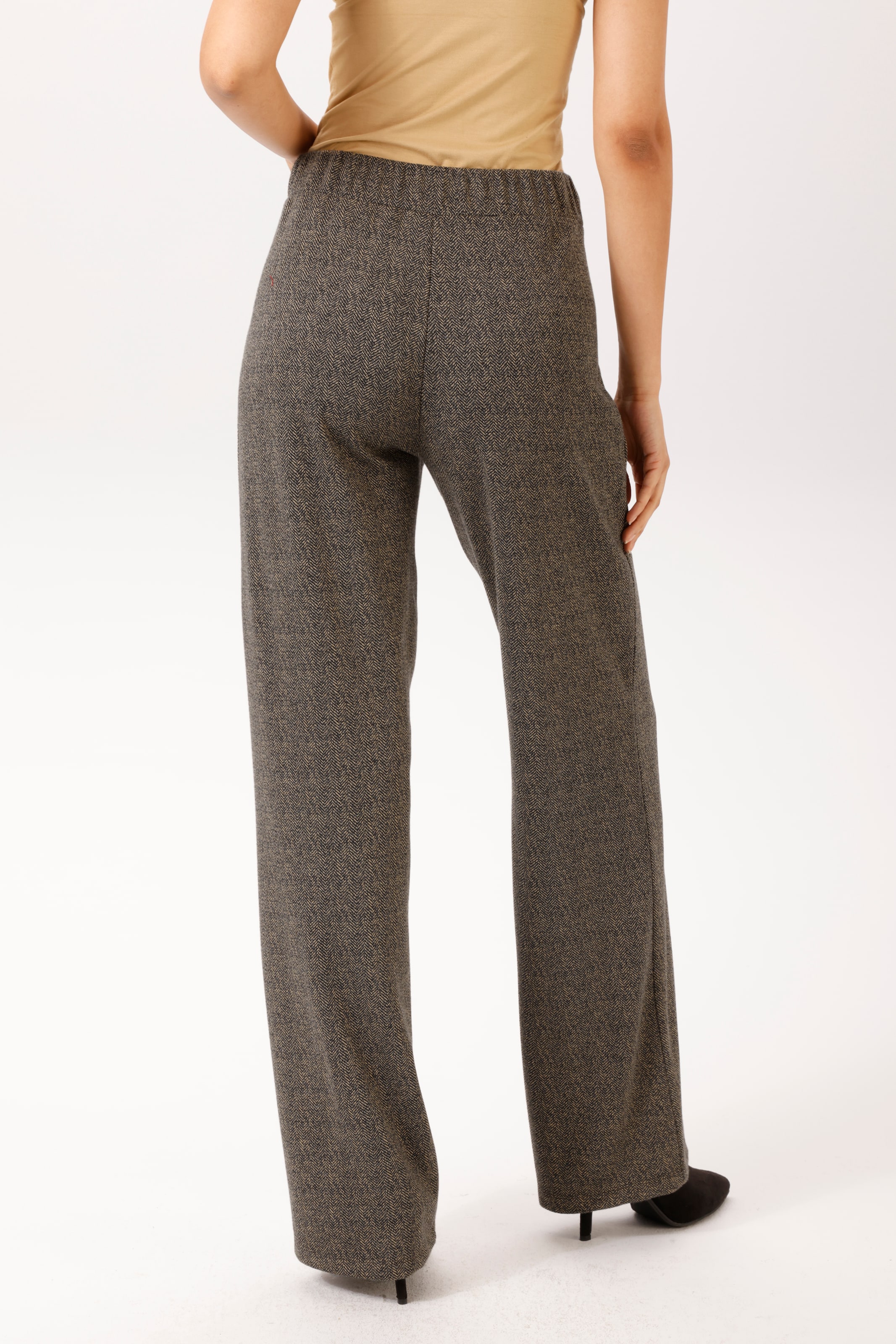 Aniston CASUAL Anzughose  im dezenten Zick-Zack-Muster - NEUE KOLLEKTION