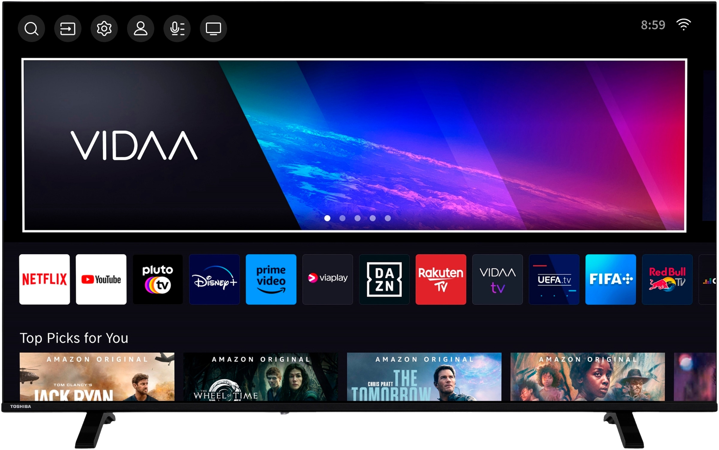 Toshiba LED-Fernseher »55QV1563DDW« 139 cm/55 ″ Smart-TV