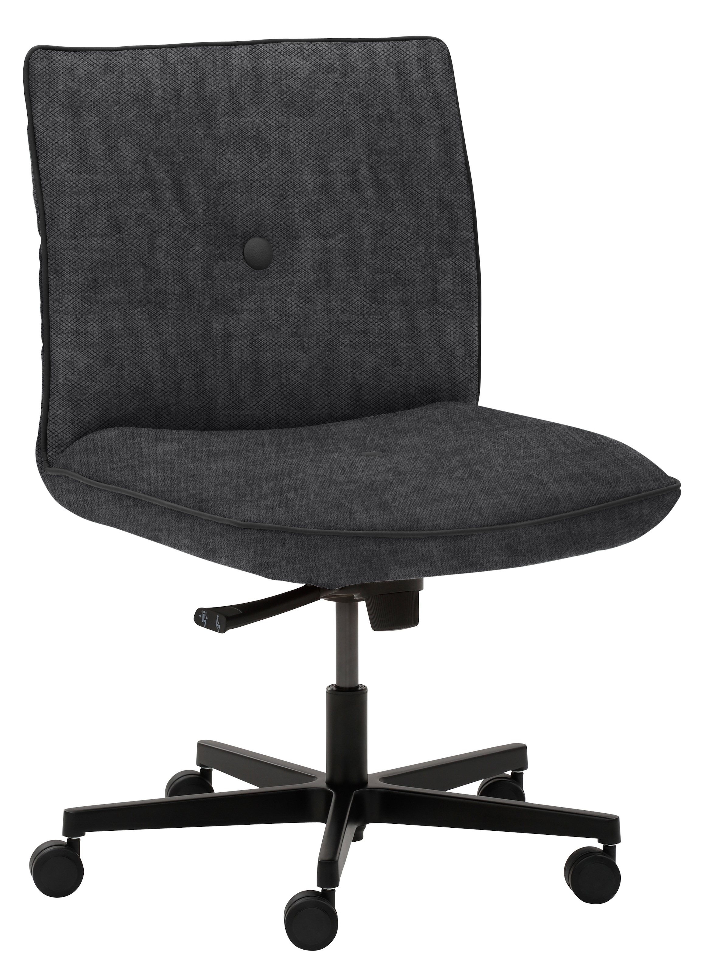 MAYER SITZMÖBEL Drehstuhl »myCOSYWORXX Homeoffice Sessel« () 1 Stk.besonders bequem gepolstert Anthrazit + Schwarz