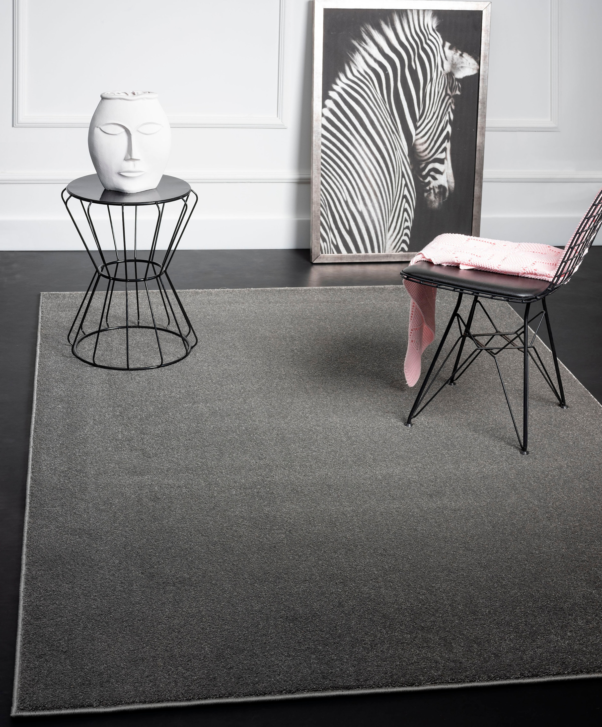 merinos Teppich »Montana«, rechteckig, 20 mm Höhe, Kurzflor, Uni-Farben, be günstig online kaufen