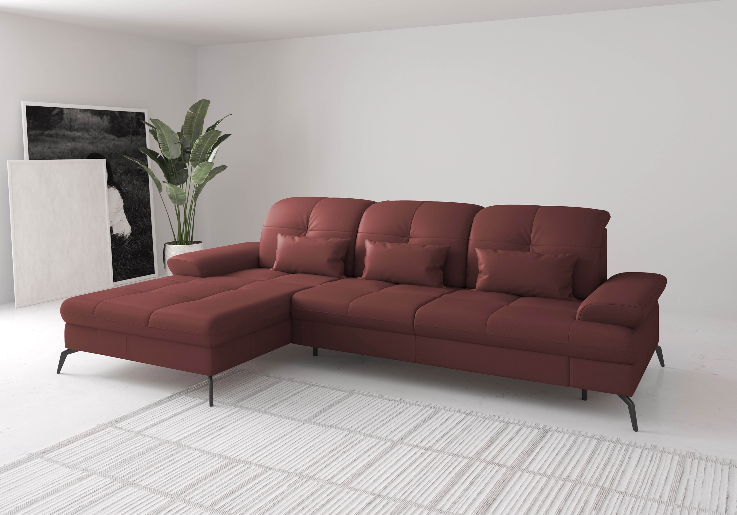 sit&more Ecksofa »Amica, L-Form, inkl. Sitztiefenverstellung & Armteilverst günstig online kaufen