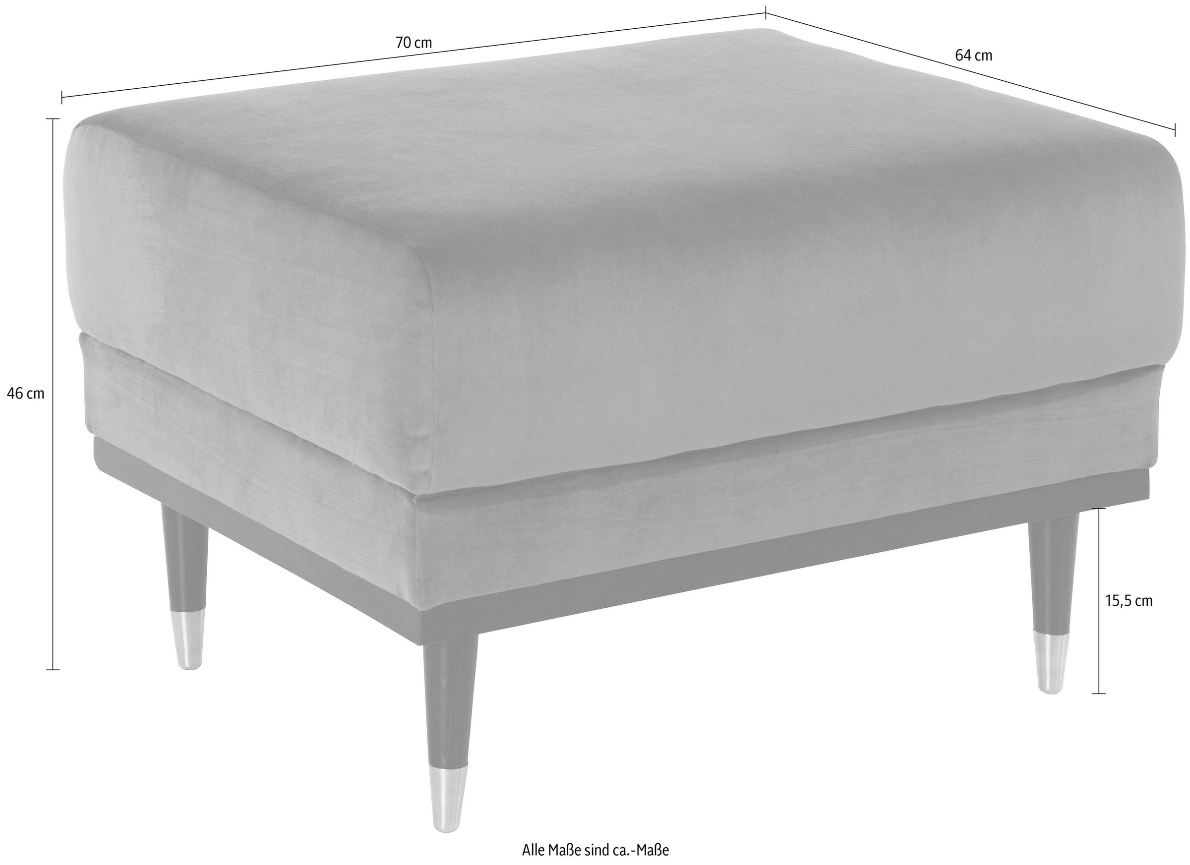 Home affaire Hocker »Chamby«, mit Holzrahmen unten