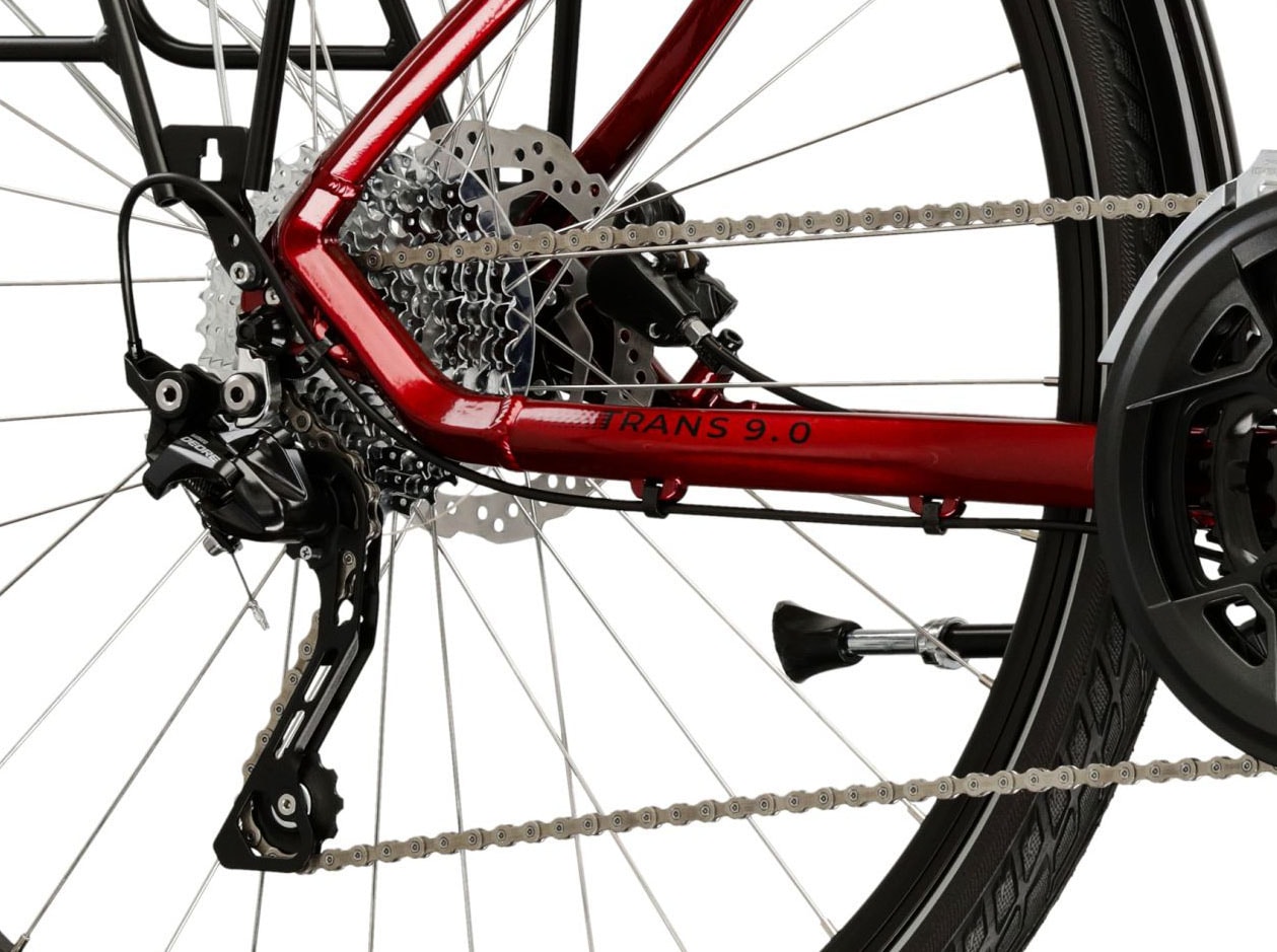 Kross Trekkingrad »Herren-Trekkingrad 28" Trans 9.0 Rot 30 Gänge« 30 Gang Shimano DEORE T6000 Schaltwerk Kettenschaltung