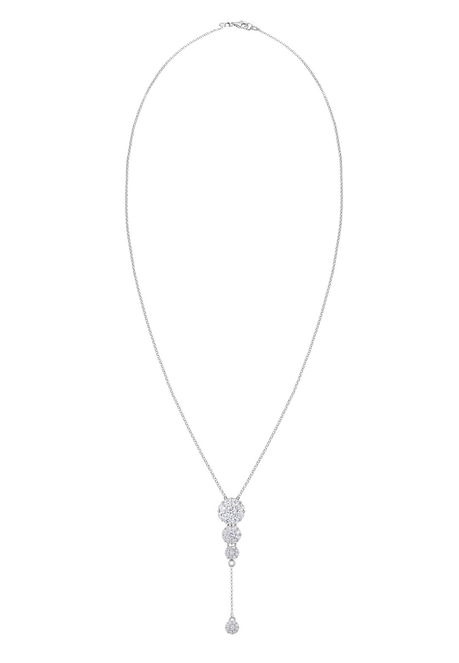 Elli Collierkettchen »Y-Kette Zirkonia Kristalle 925 Sterling Silber«