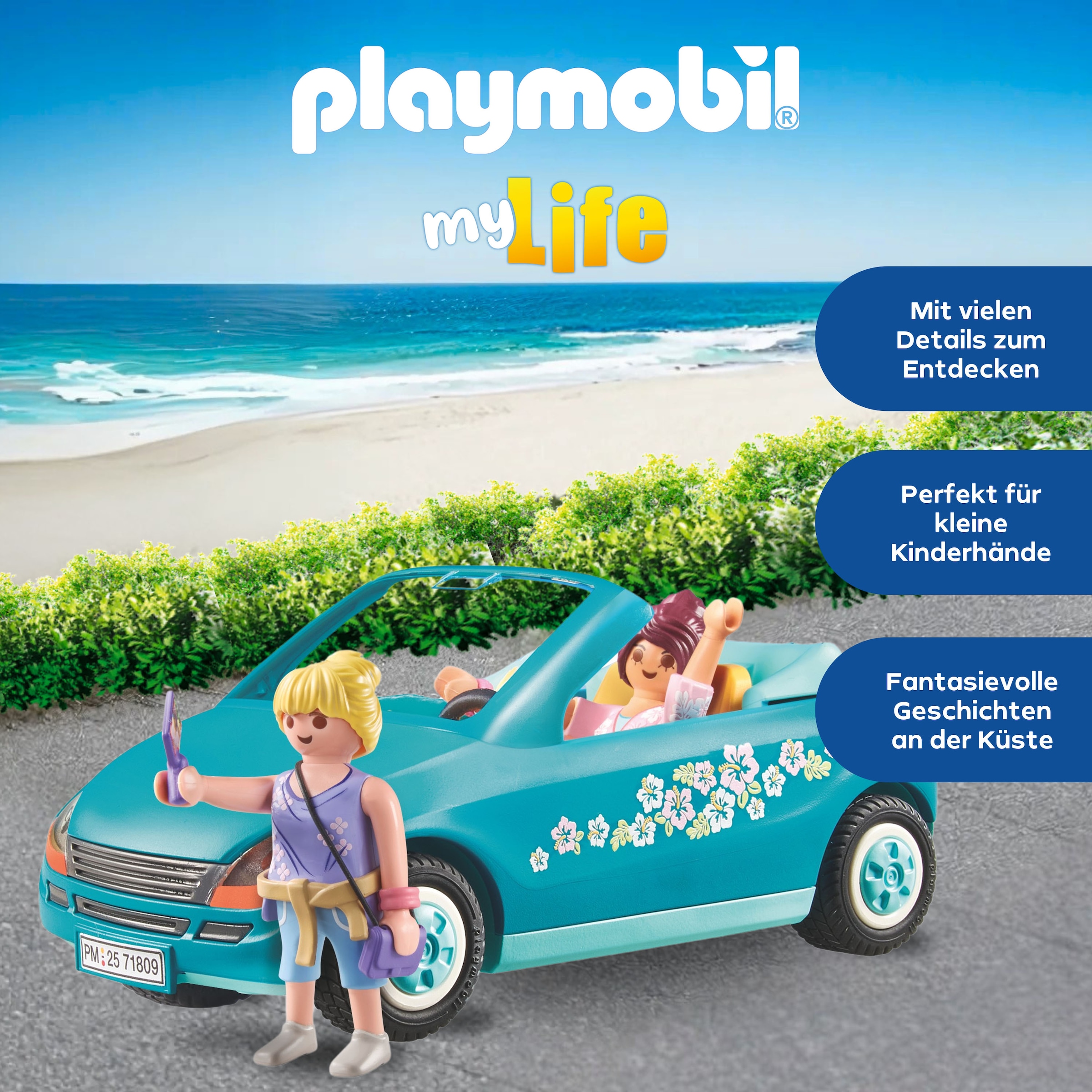 Playmobil® Konstruktions-Spielset »Cabrioausflug (71809), Playmobil My Life«, (30 St.)
