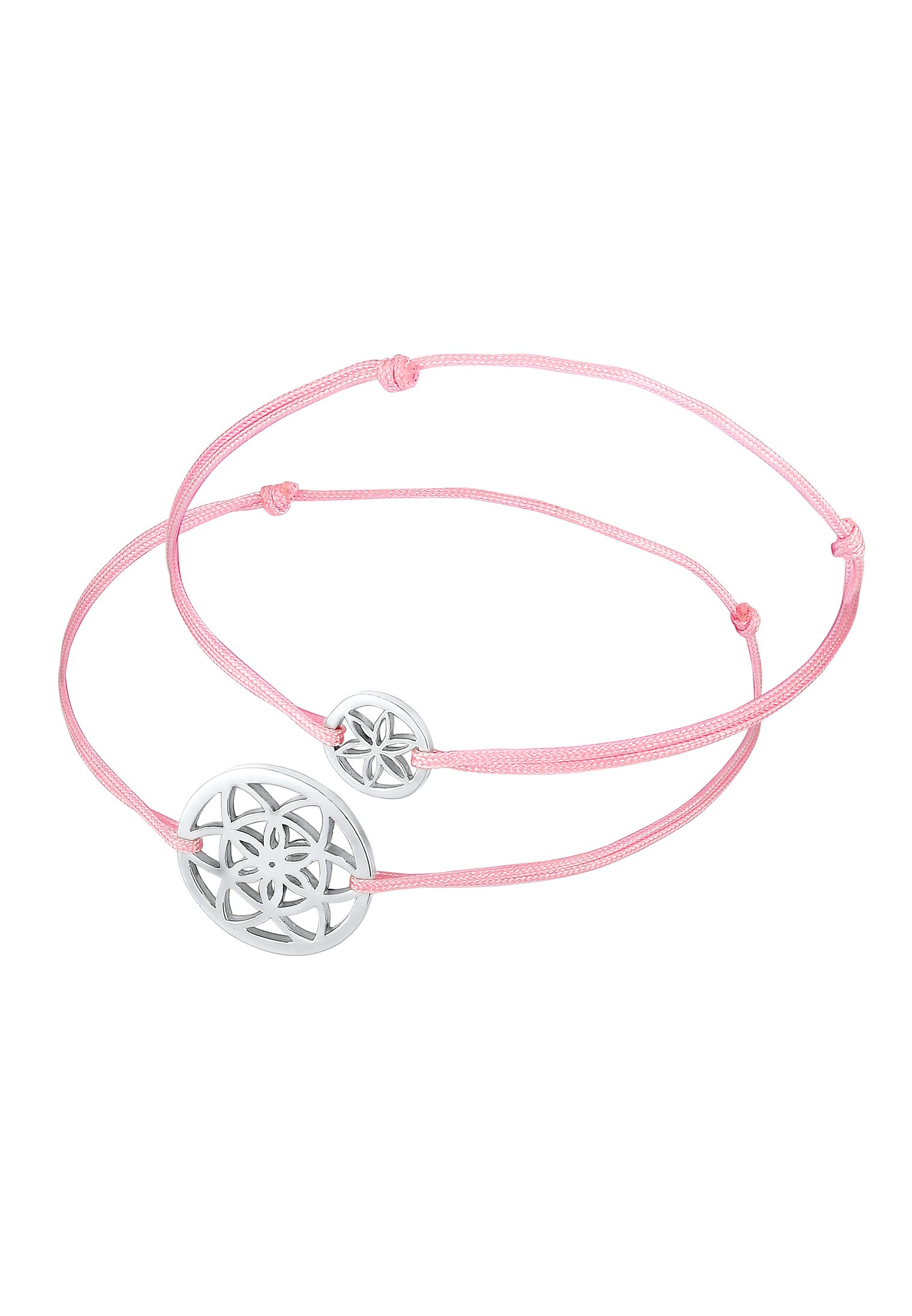 Elli Schmuckset »Lebensblume Mutter Kind Set Nylon 925 Silber«