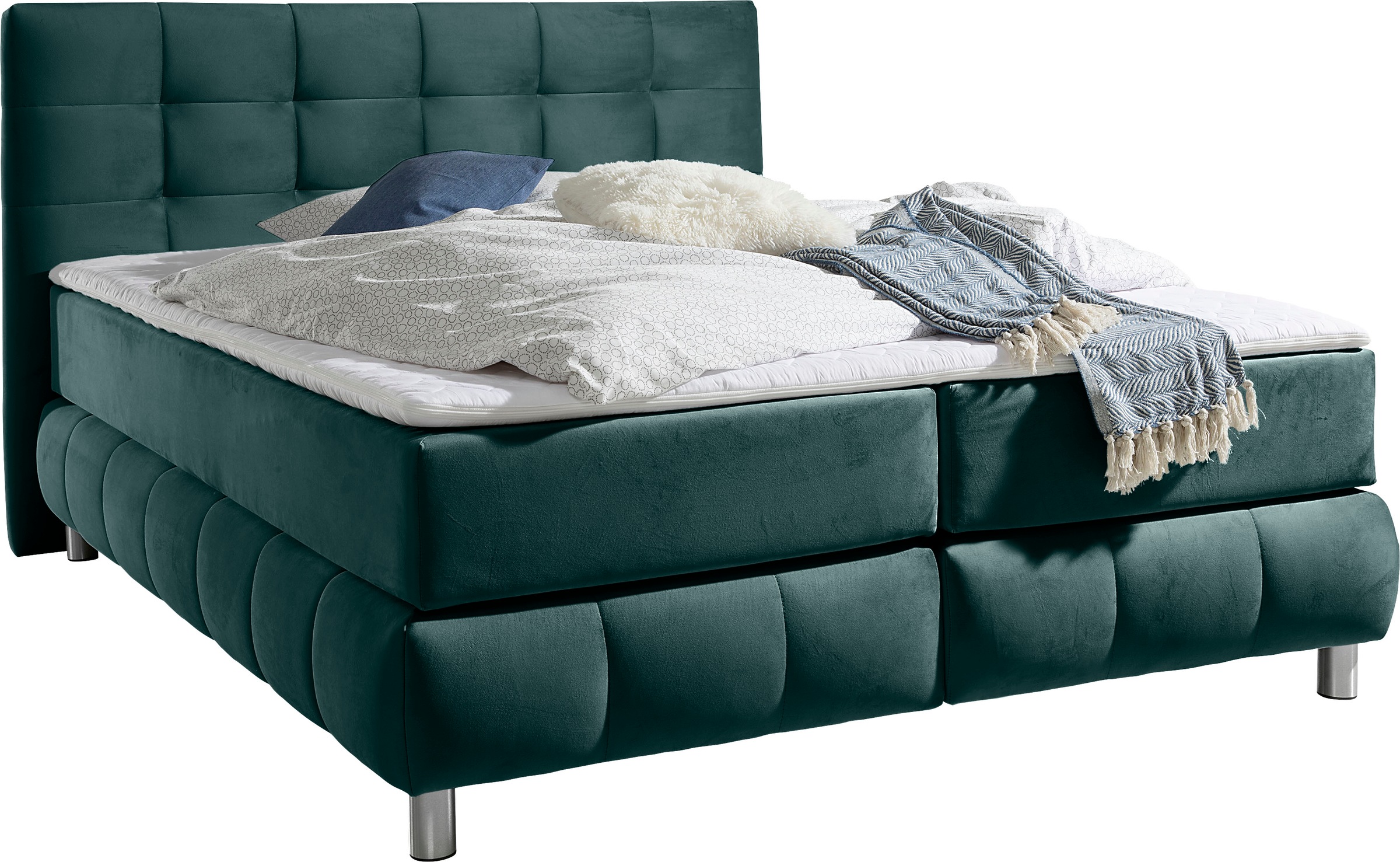andas Boxspringbett »Salo«, incl. Topper, 6 Breiten, 2 Härtegrade, TFK auch in Härtegrad 4