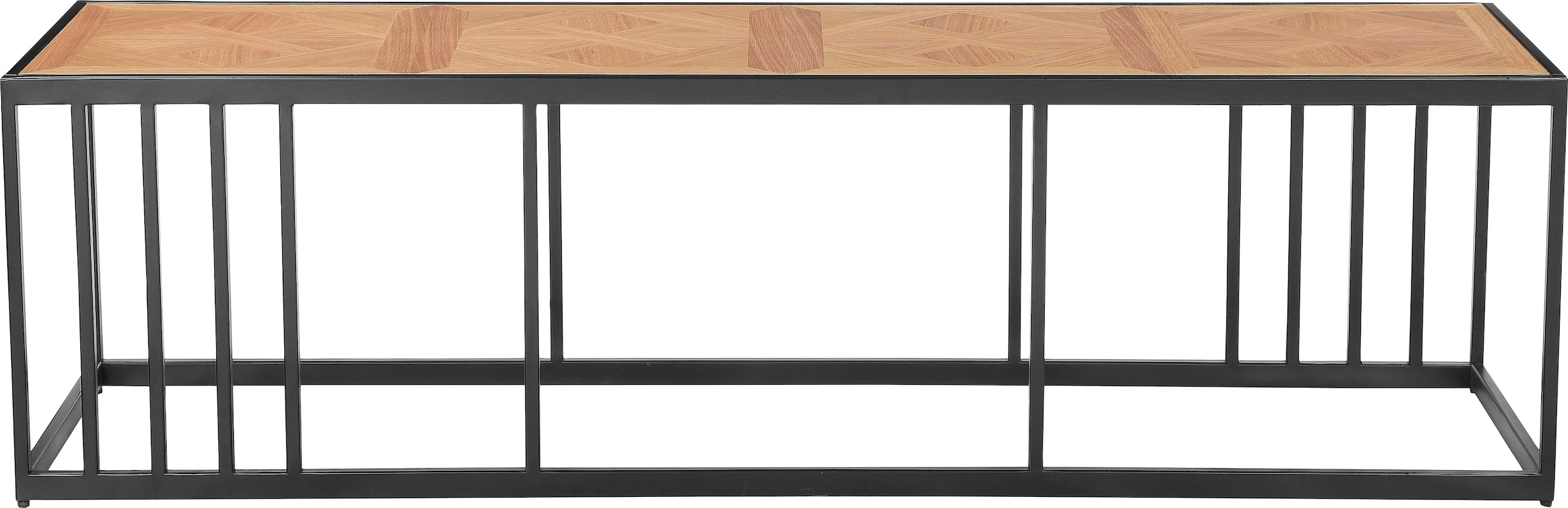 Home affaire Lowboard »Sumac Ridge Road«, aus MDF und Furnier, Füße aus Metall, Breite 160 cm