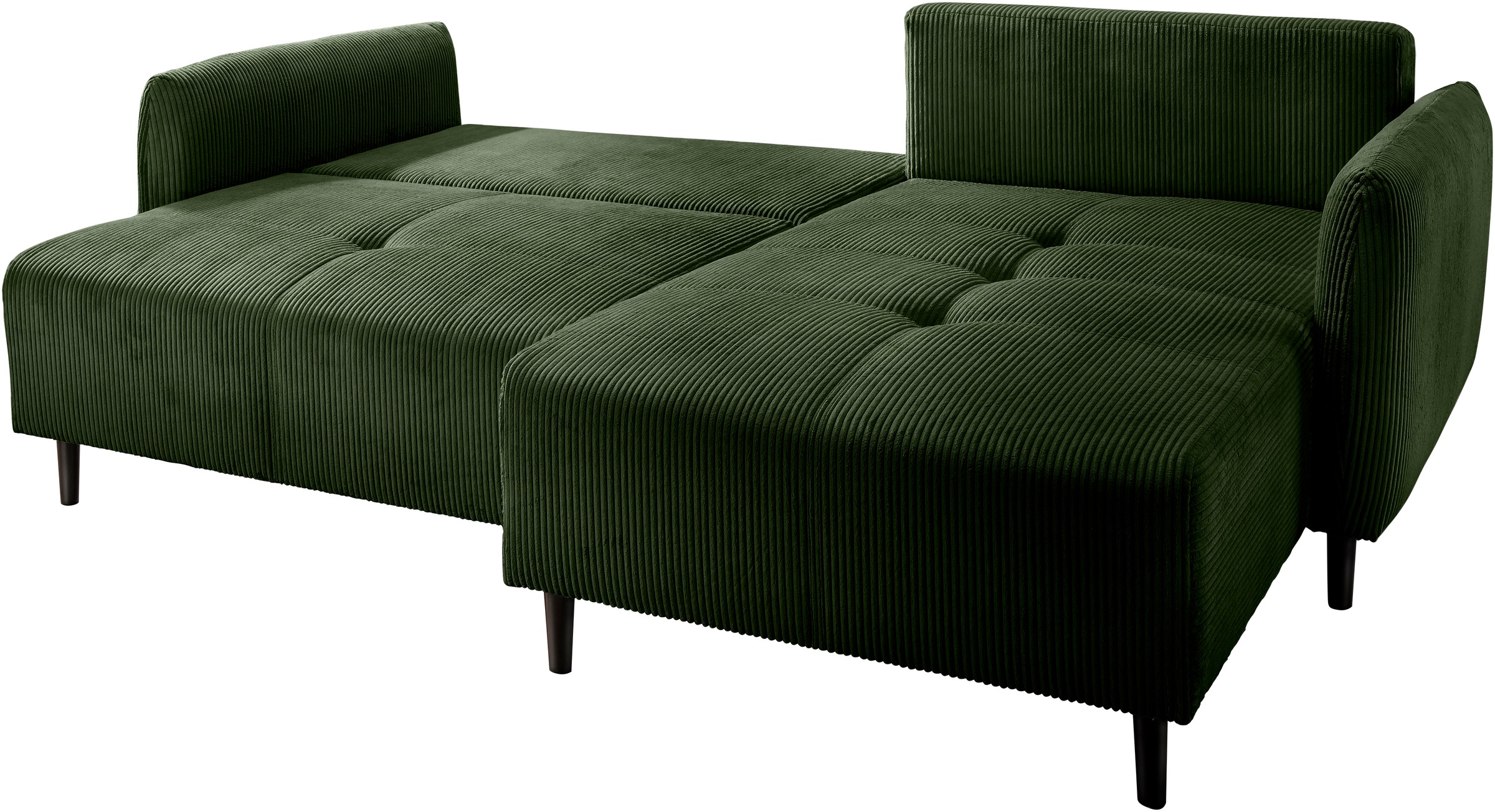 INOSIGN Ecksofa »Mara, L-Form, aktueller Cord Bezug und tolle Farben, schmale Armlehnen«, whlw. mit Bettfunktion,Recamiere links/rechts montierbar, Breite 238cm