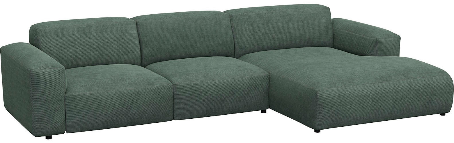 FLEXLUX Ecksofa »Lucera bequem und komfortabel durch hochwertigen Sitzaufbau, L-Form«, modern & anschmiegsam, Kaltschaum, Stahl-Wellenunterfederung