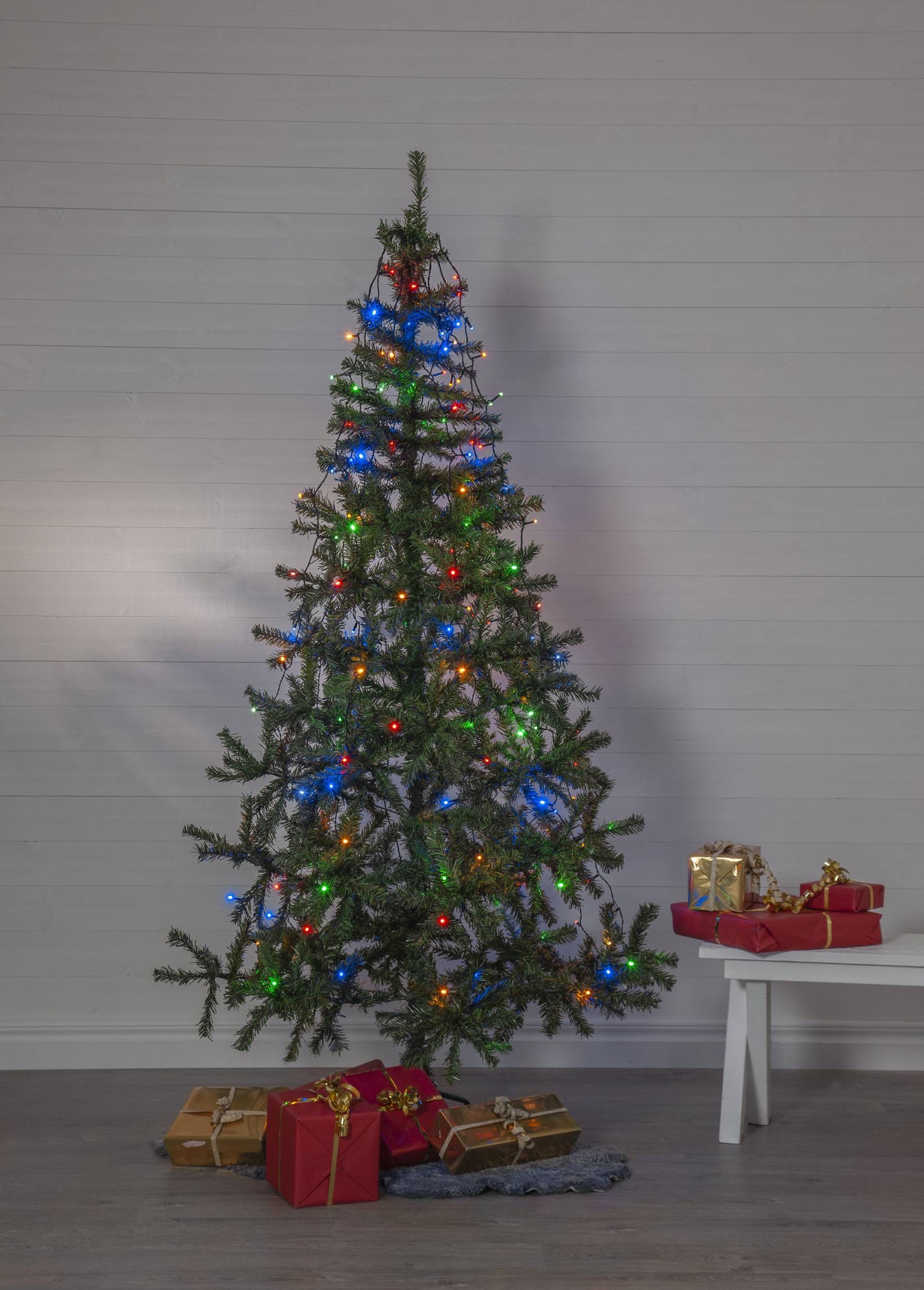 EGLO LED-Lichterkette »SERIE LED - Weihnachtsdeko - Beleuchtung - Winterdeko« 160 Stk.-flammig Beleuchtung für innen und außen, buntes Lichternetz mit Kabel, 2 m