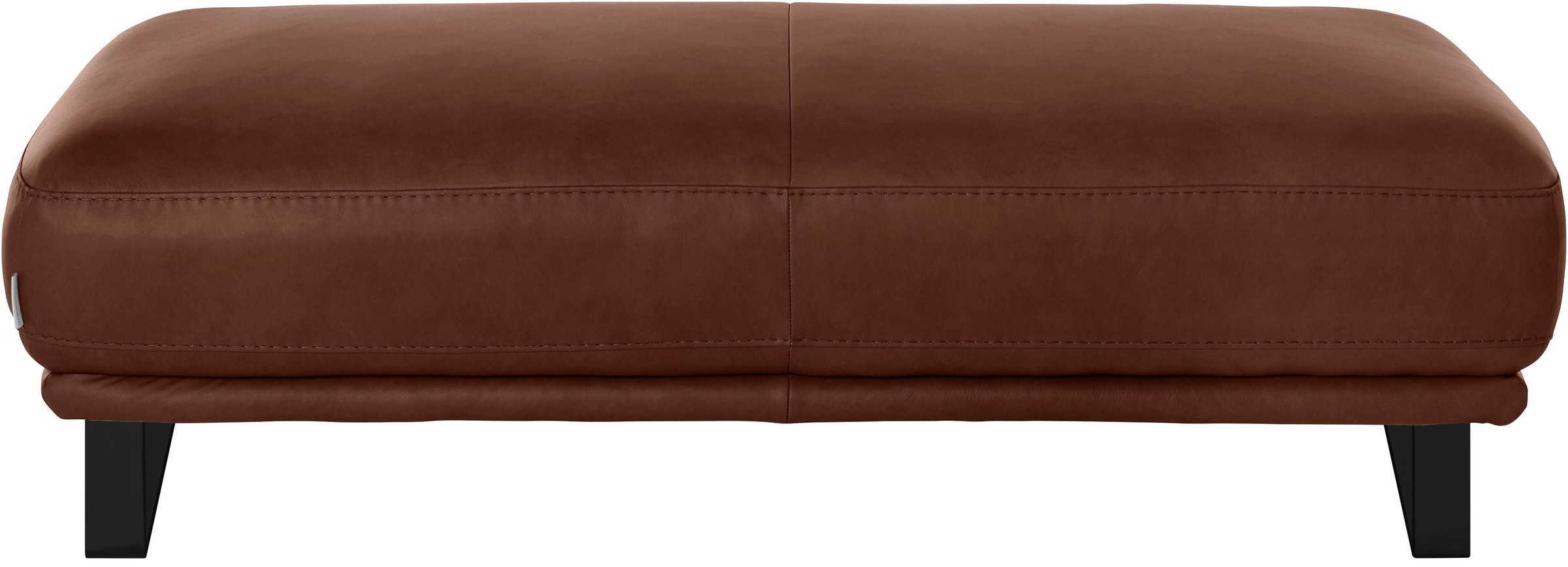 W.SCHILLIG Hocker »montanaa«, mit Metallkufen in Schwarz pulverbeschichtet, Breite 141 cm