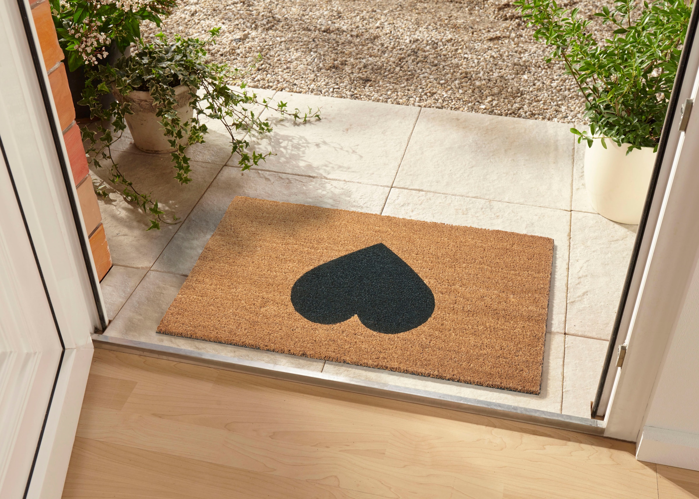 HANSE Home Fußmatte »Mix Mats Kokos Heart«, rechteckig, 15 mm Höhe, Kokos, günstig online kaufen