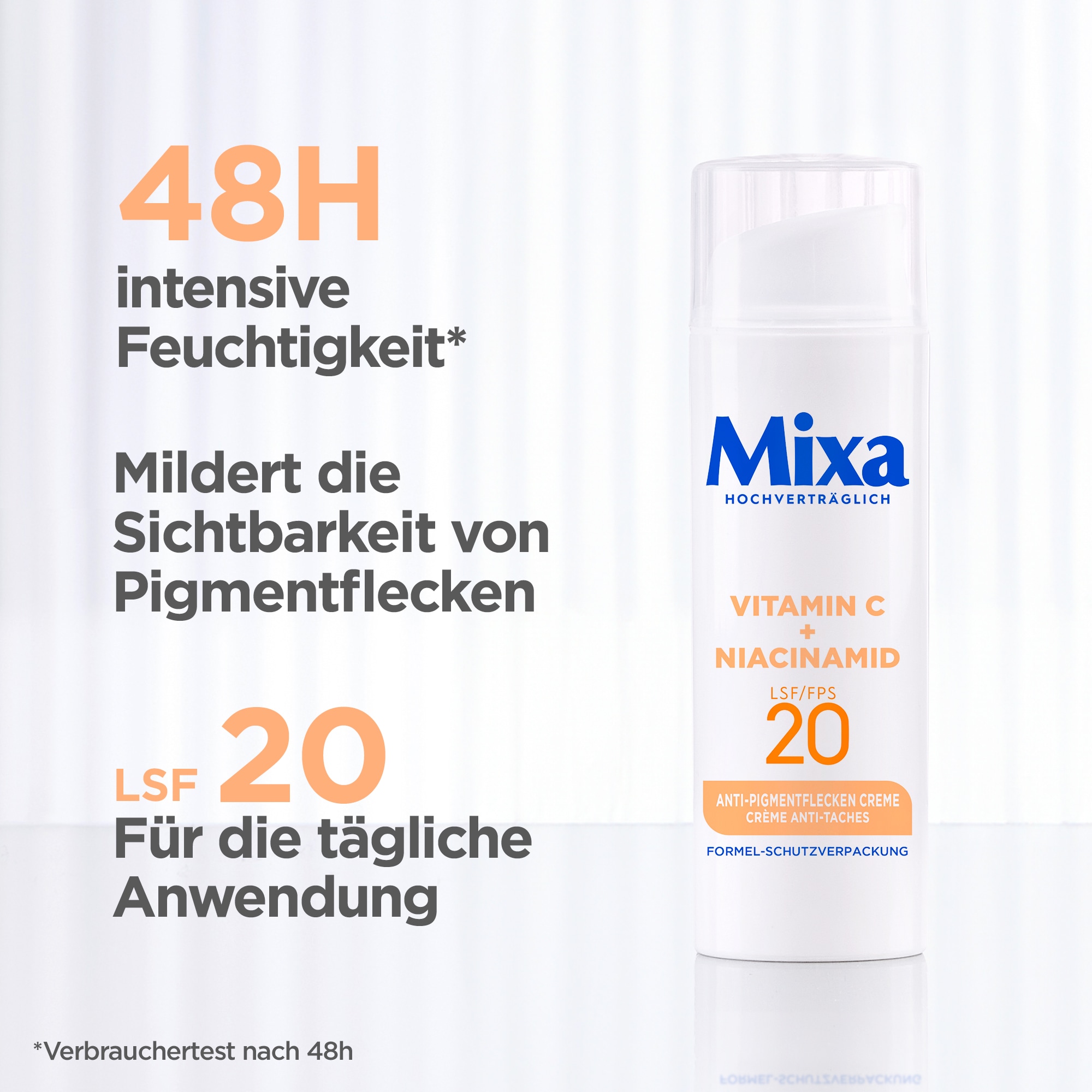 Mixa Gesichtspflege »Mixa Anti-Pigmentflecken Creme«, mit hoher Wirksamkeit