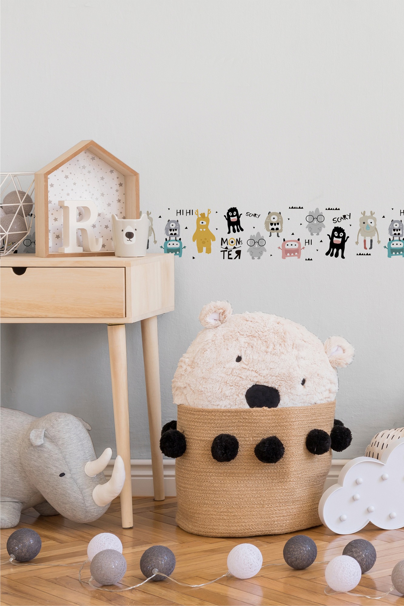 A.S. Création Bordüre »Monster Party«, Motiv-abstrakt-naturalistisch, Tapete Kinder Borte Wohnzimmer Schlafzimmer Küche Design Kinderzimmer
