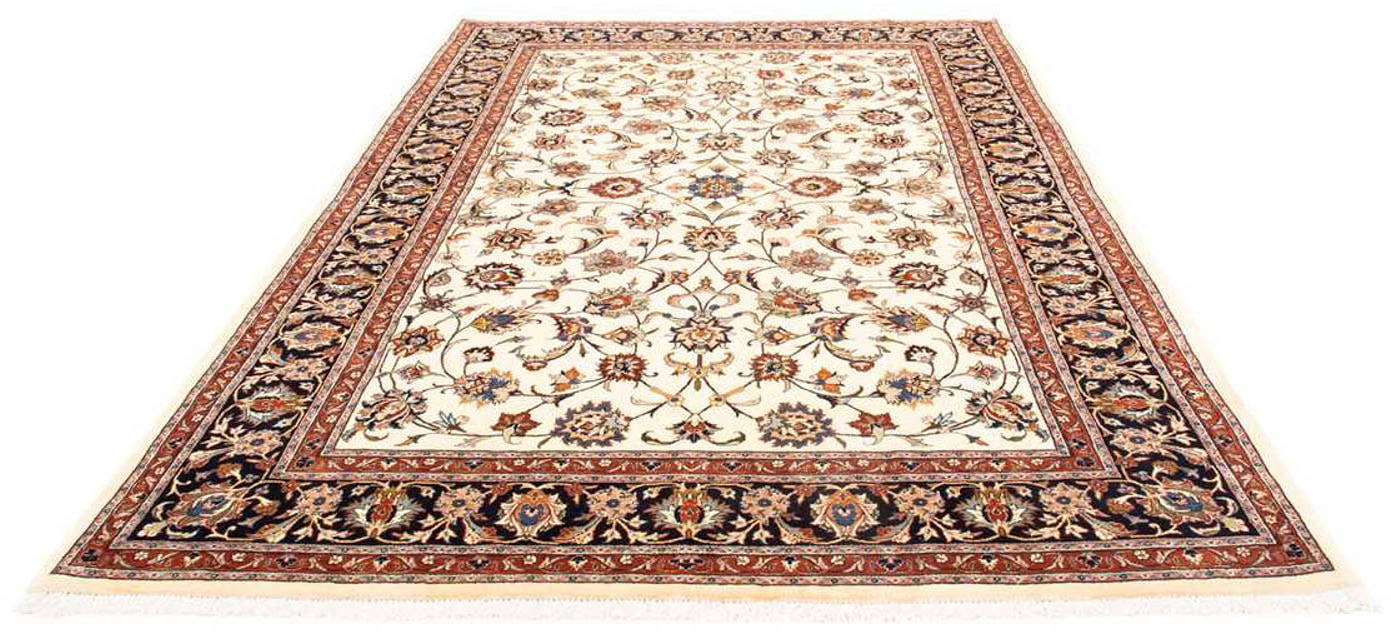 morgenland Wollteppich »Kaschmar Blumenmuster Beige 302 x 200 cm«, rechteck günstig online kaufen