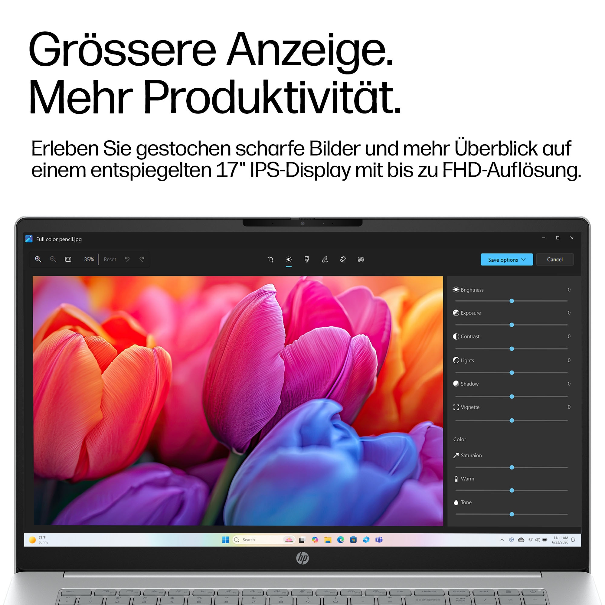 HP Notebook »OmniBook 3 17-dp0256ngx« 43,9 cm / 17,3 ″ AMD Ryzen 5 Radeon™ 610M 512 GB SSD