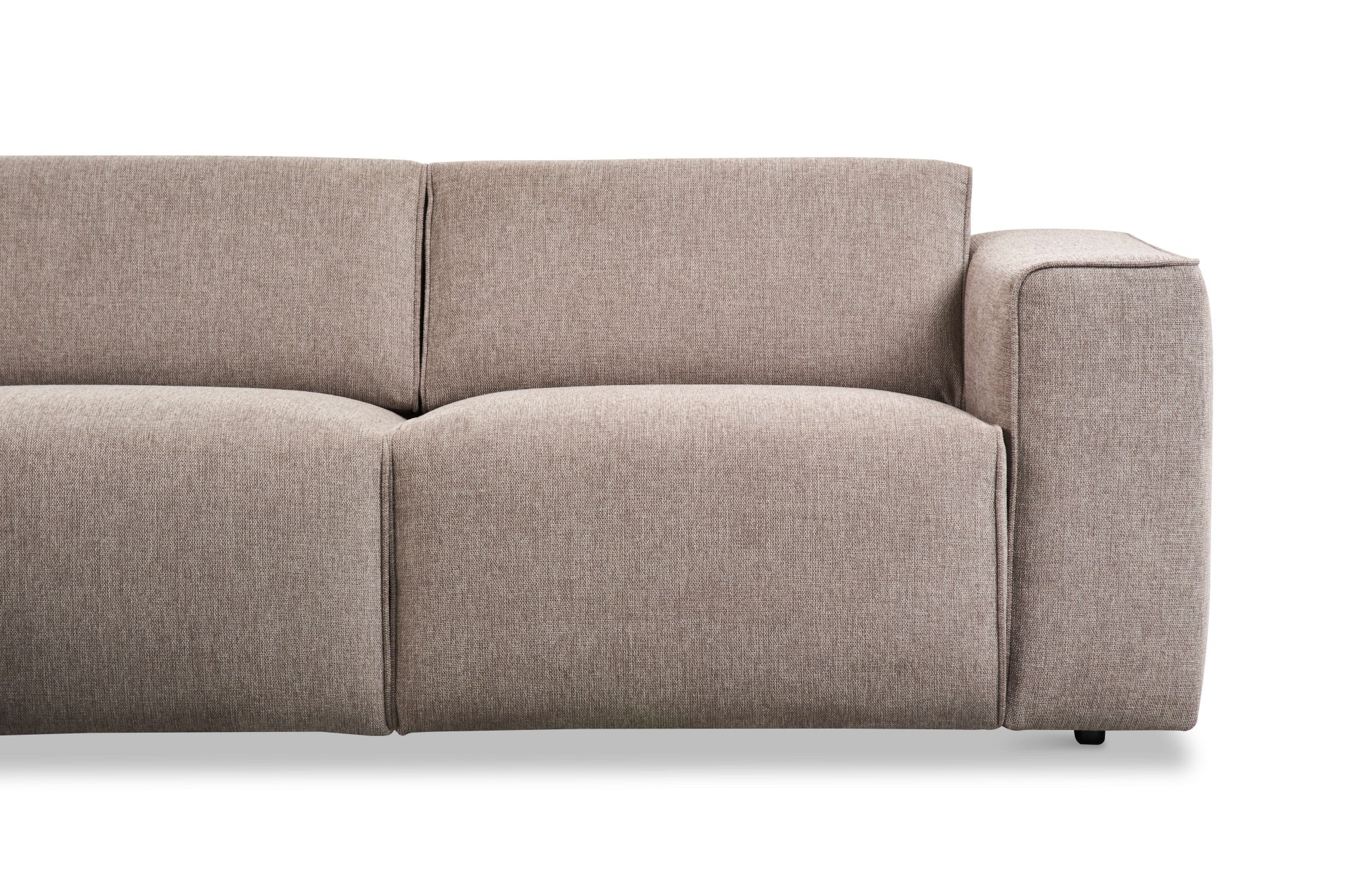andas Ecksofa »Noord«, mit Kedernaht, in einem Soft-Touch Bezug
