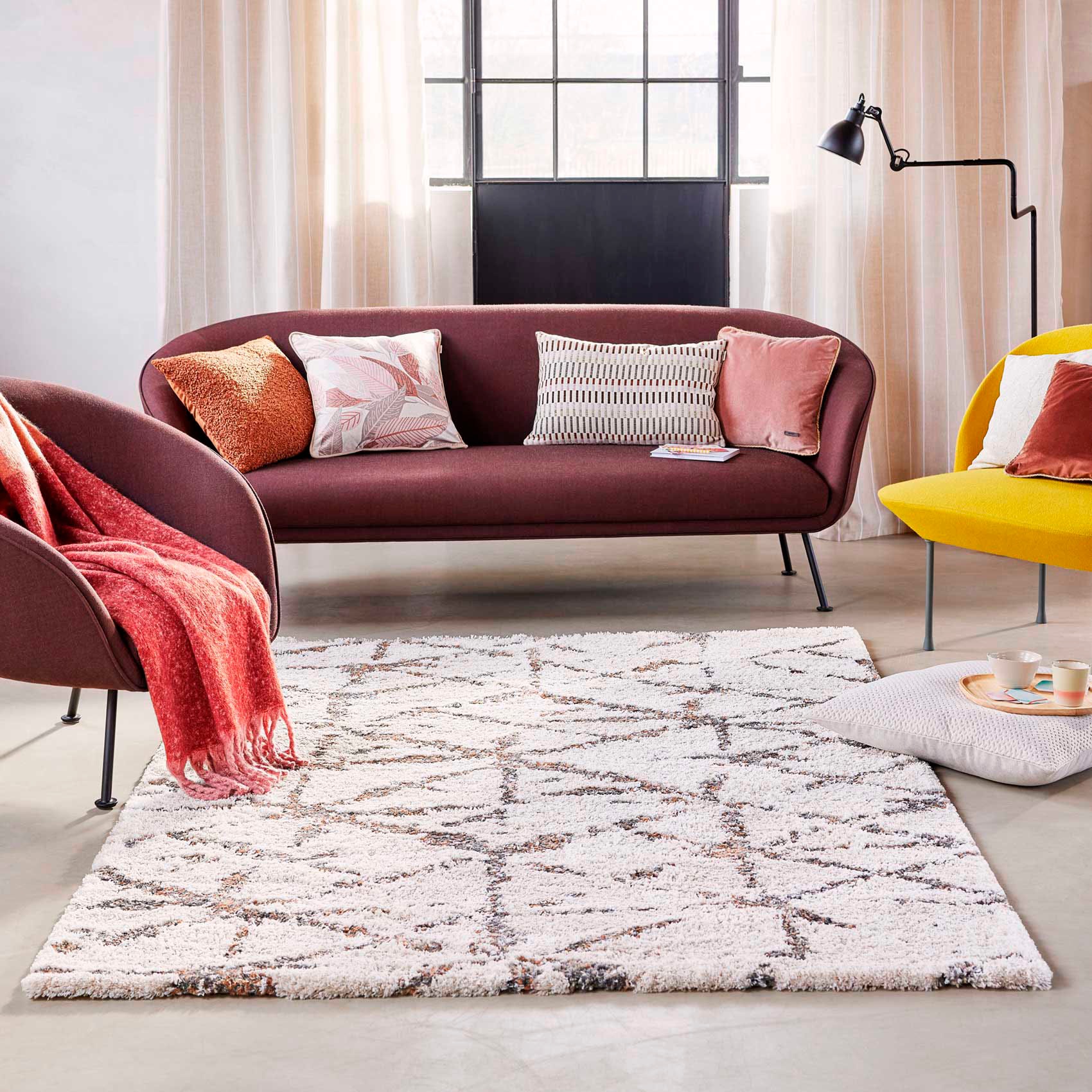 Esprit Hochflor-Teppich »Ronja ESP-80335«, rechteckig, 30 mm Höhe, Shaggy, günstig online kaufen