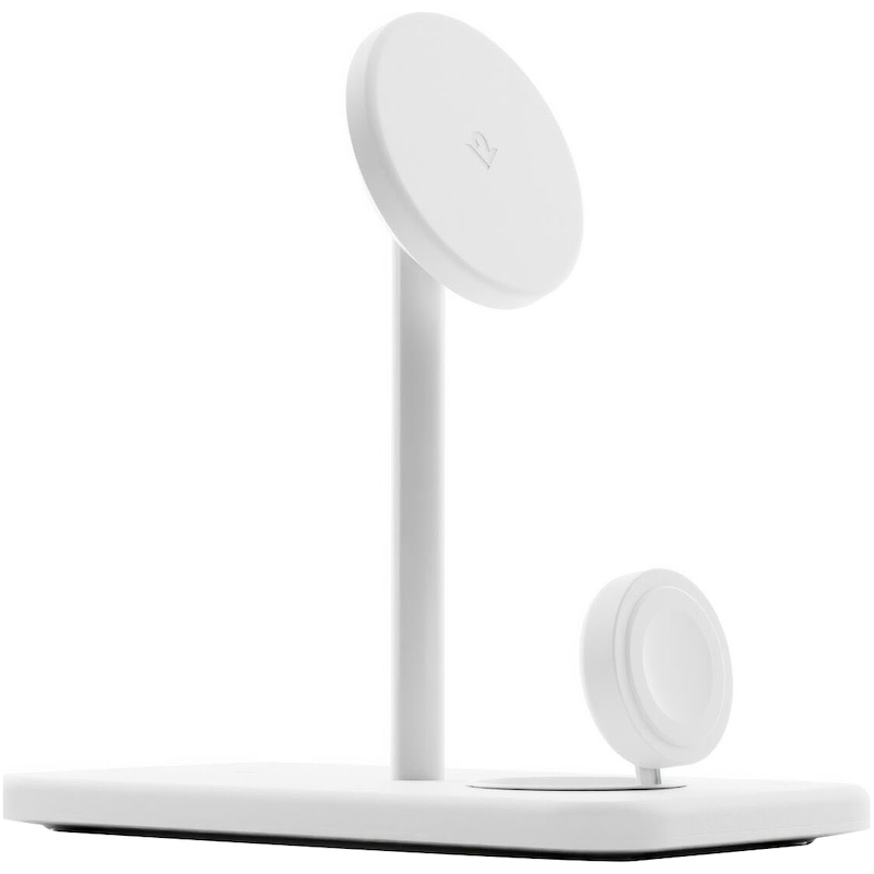 TWELVE SOUTH Ladestation »HiRise 3 Deluxe 3-in-1 Qi2« weiß Verfügt über zwei magnetische Qi2-Ladefläche für Smartphones und AirPods, je mit einer...