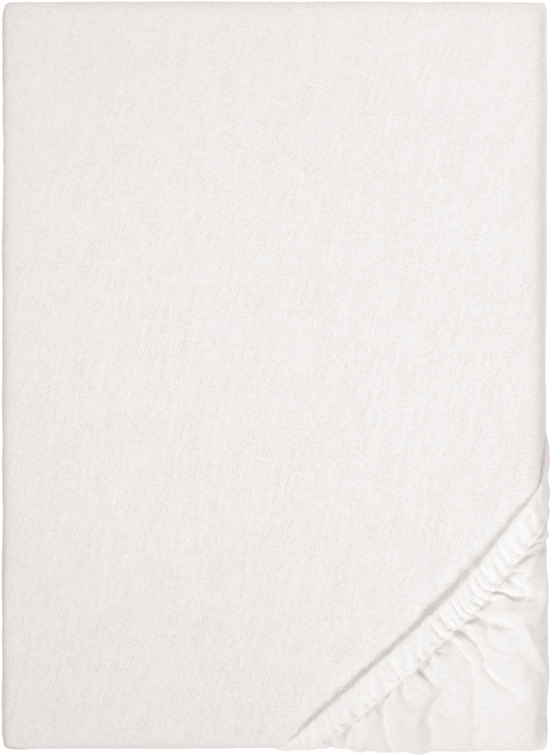 Biberna Spannbettlaken »Biber in Gr. 90x200, 140x200 oder 180x200 cm«, aus Baumwolle, für Matratzen bis 22 cm Höhe, Winter, Bettlaken