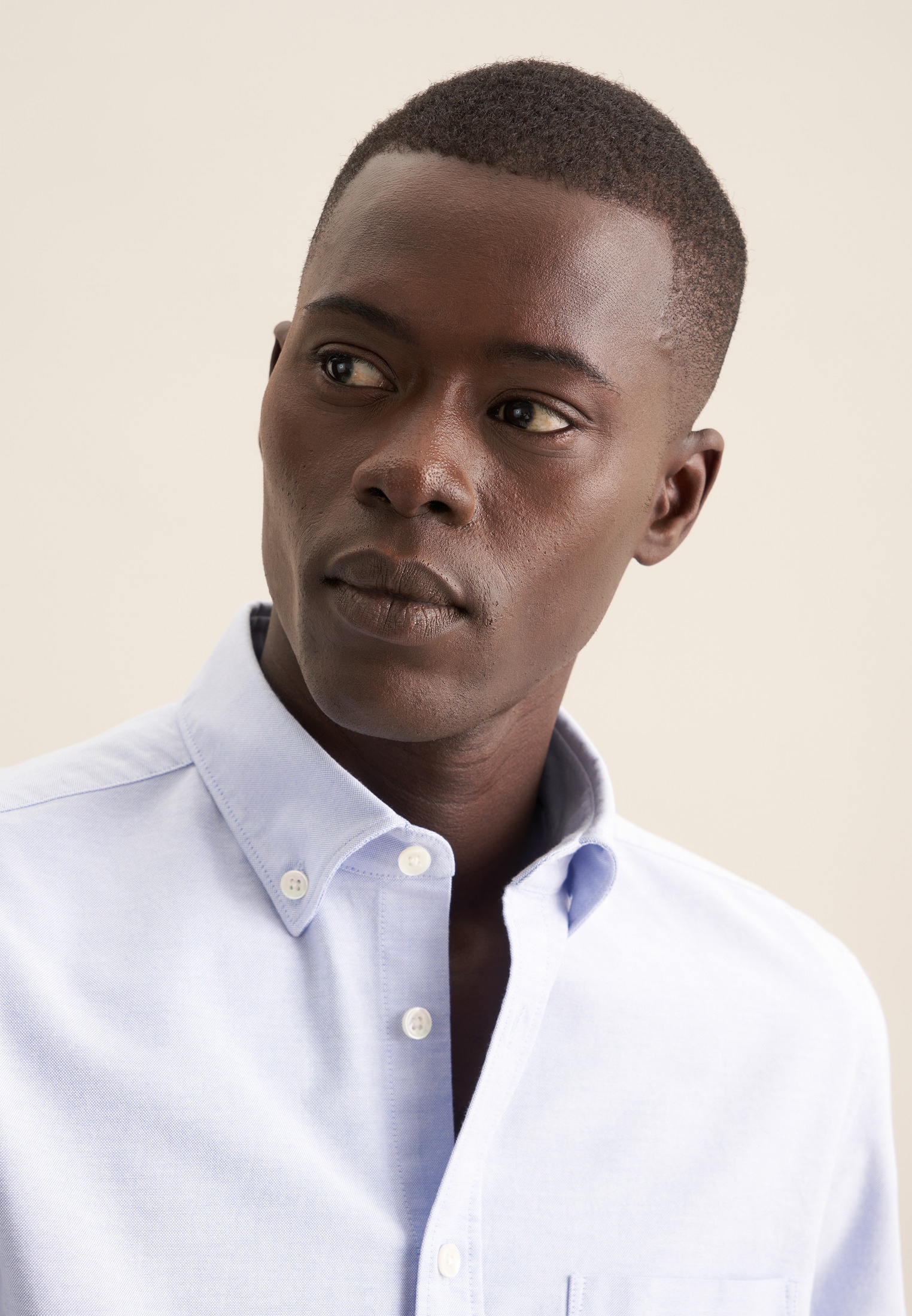 seidensticker Businesshemd Slim 1/1 Button-Down-Kragen Uni