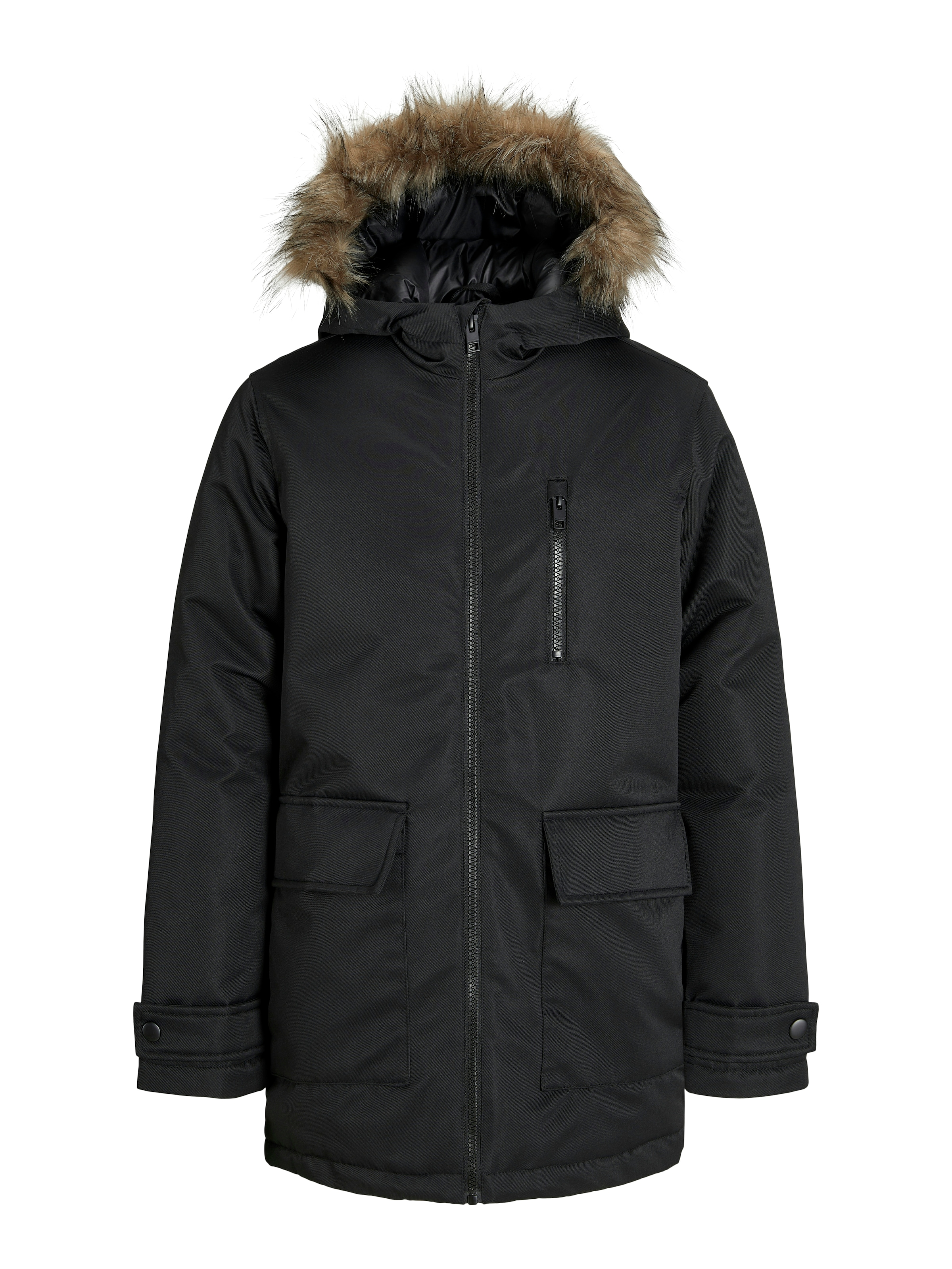 Jack & Jones Junior Parka »JJCHARLIE DETACHABLE FAUX FUR PARK JNR«, mit Kapuze