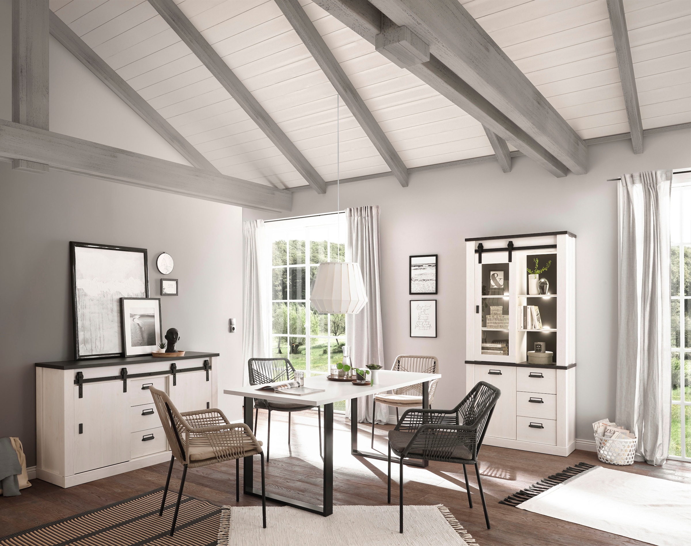 5. Bild von Home affaire Esstisch »SHERWOOD«, in modernem Holz Dekor, Breite 180 cm