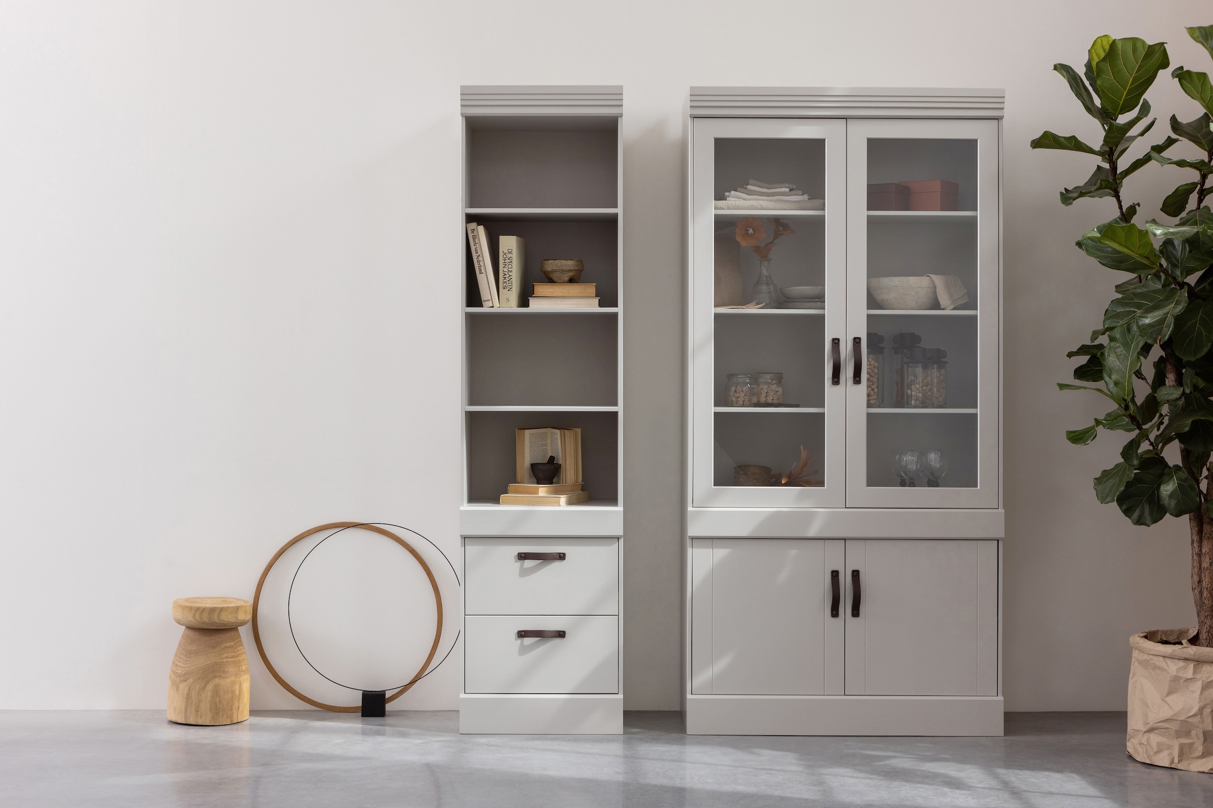 WOOOD Stauraumregal »Bold mit FSC® Massivkiefer mit Schutzlack B 54 x T 43 x H 215 cm« Wasserbasierter Schutzlack, einfach zu montieren, sichtbare Maserung