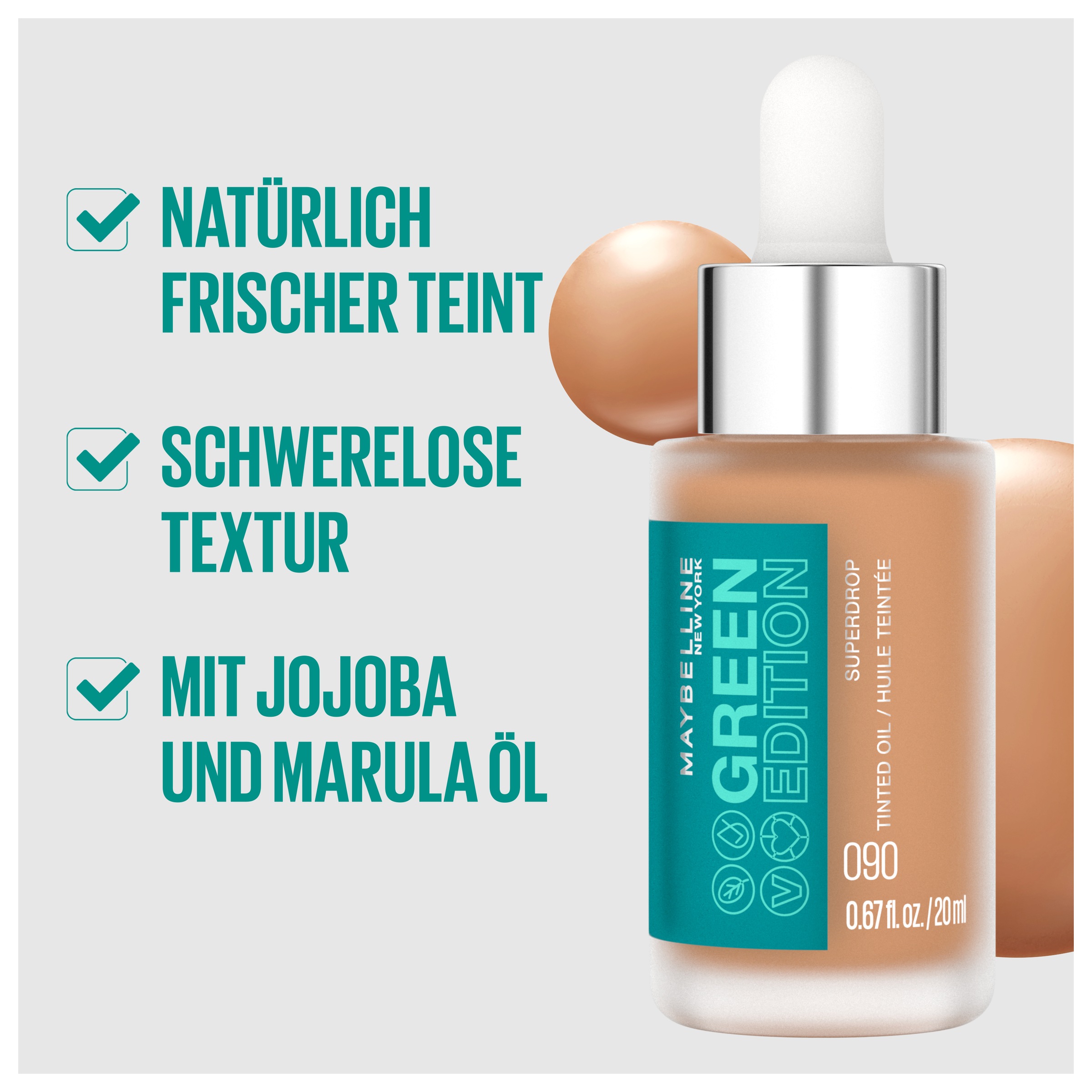 MAYBELLINE NEW YORK Foundation »Superdrop Tinted Dry Oil«, mit langanhaltender Formel