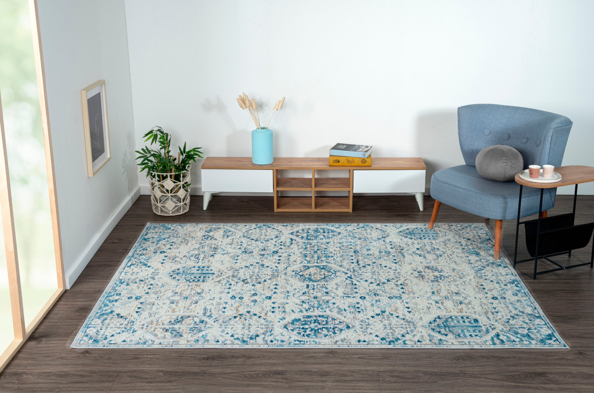 Myflair Möbel & Accessoires Teppich »My Heriz 2«, rechteckig, 8 mm Höhe, Kurzflor, klassisches Orient Design, besonders weich durch Microfaser