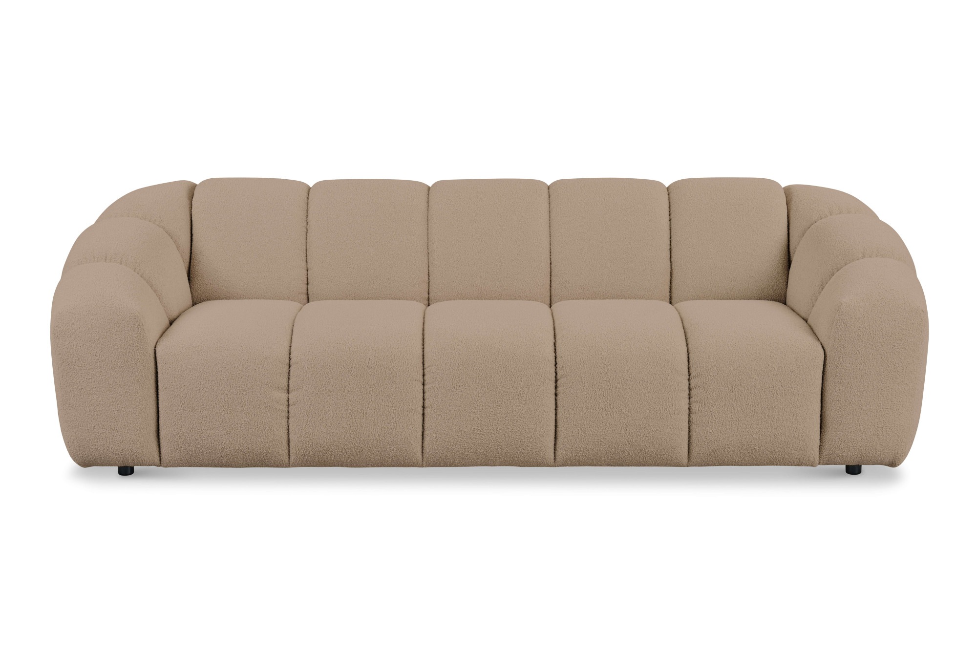 andas 3-Sitzer »Maribik«, Big-Sofa, recycelter Boucle-Stoff, plüschig, Breite 247 cm
