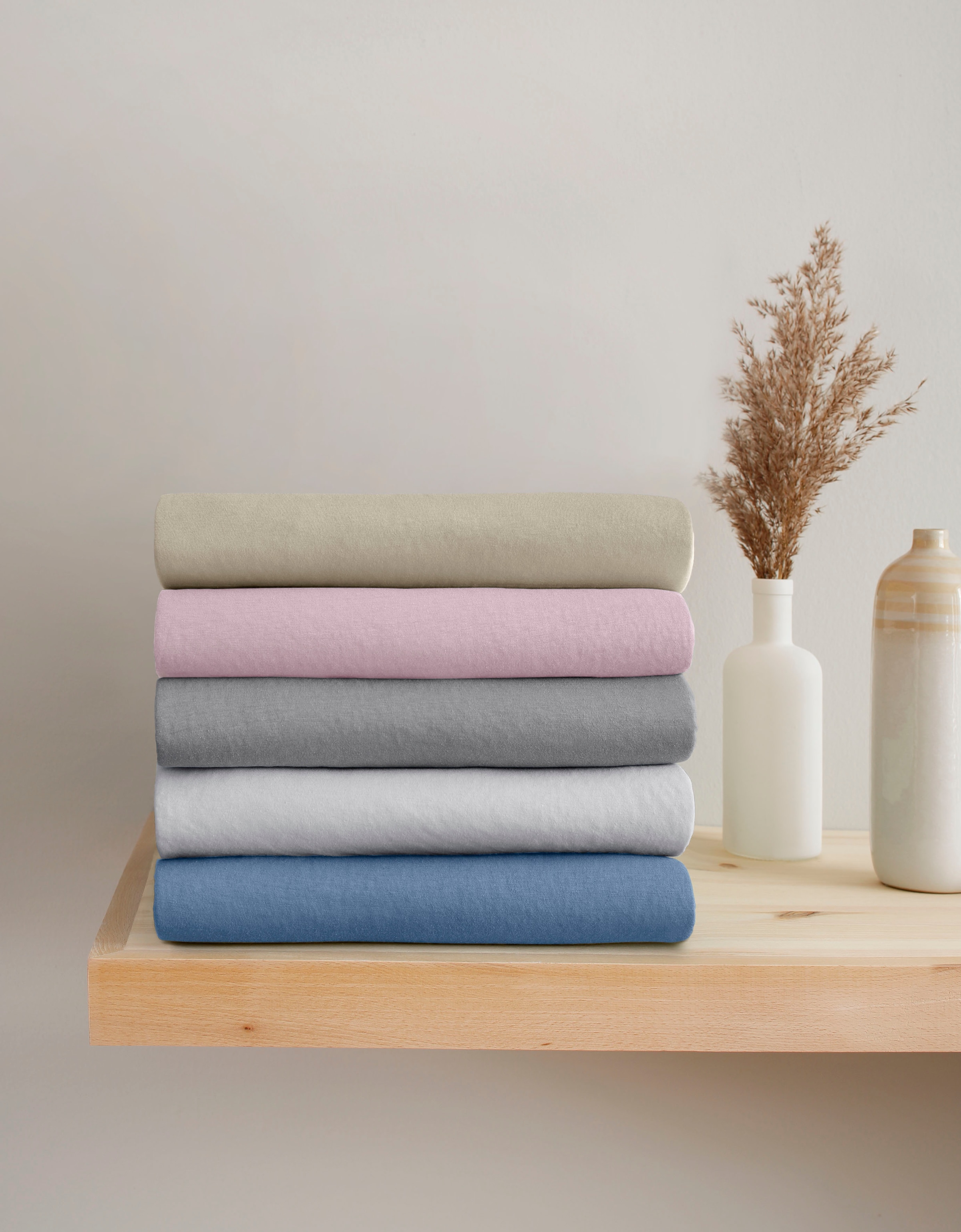 OTTO products Spannbettlaken »Big Stripe in Gr. 90x200, 140x200 oder 180x20 günstig online kaufen