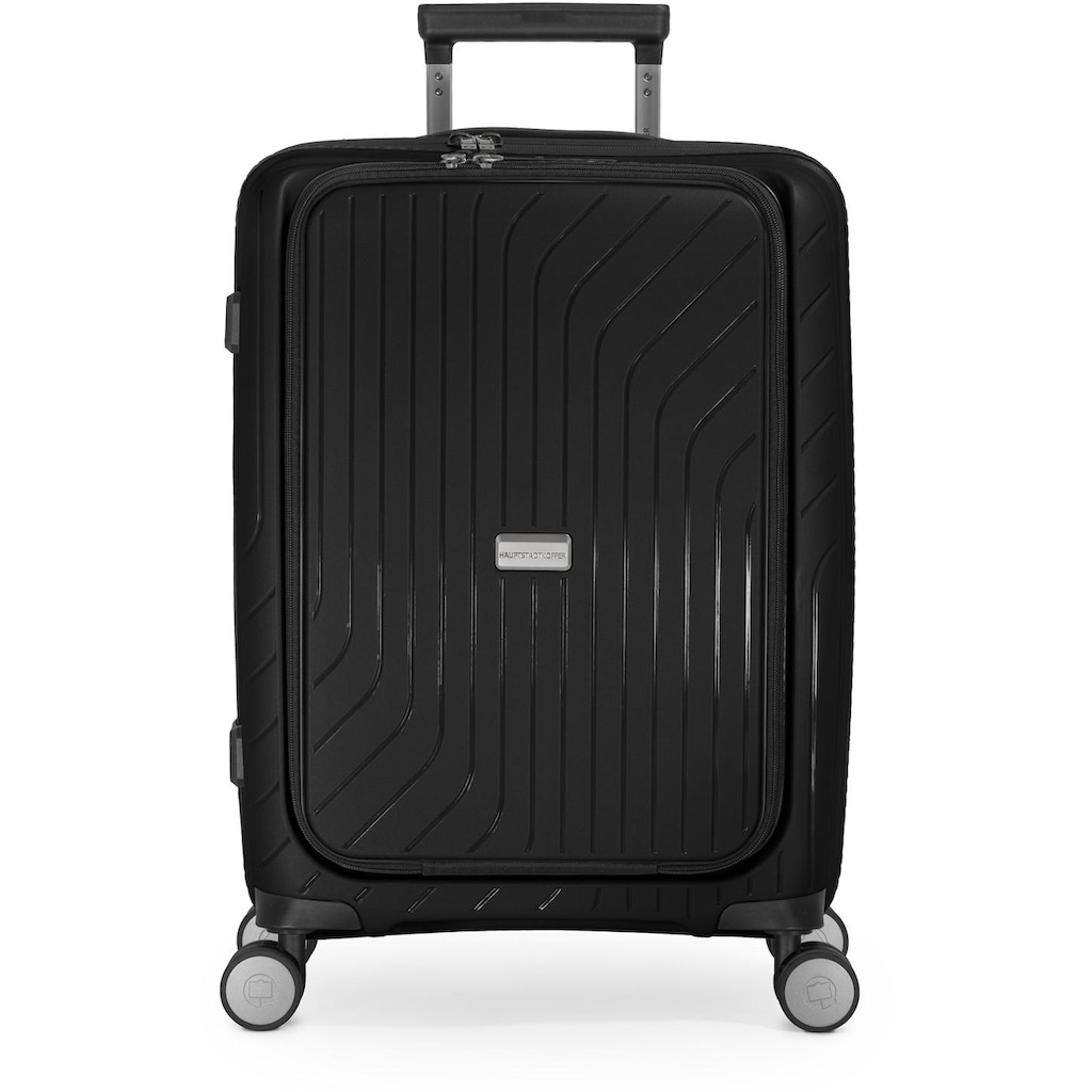 Hauptstadtkoffer Hartschalen-Trolley »TXL, schwarz, 55 cm«, 4 Rollen