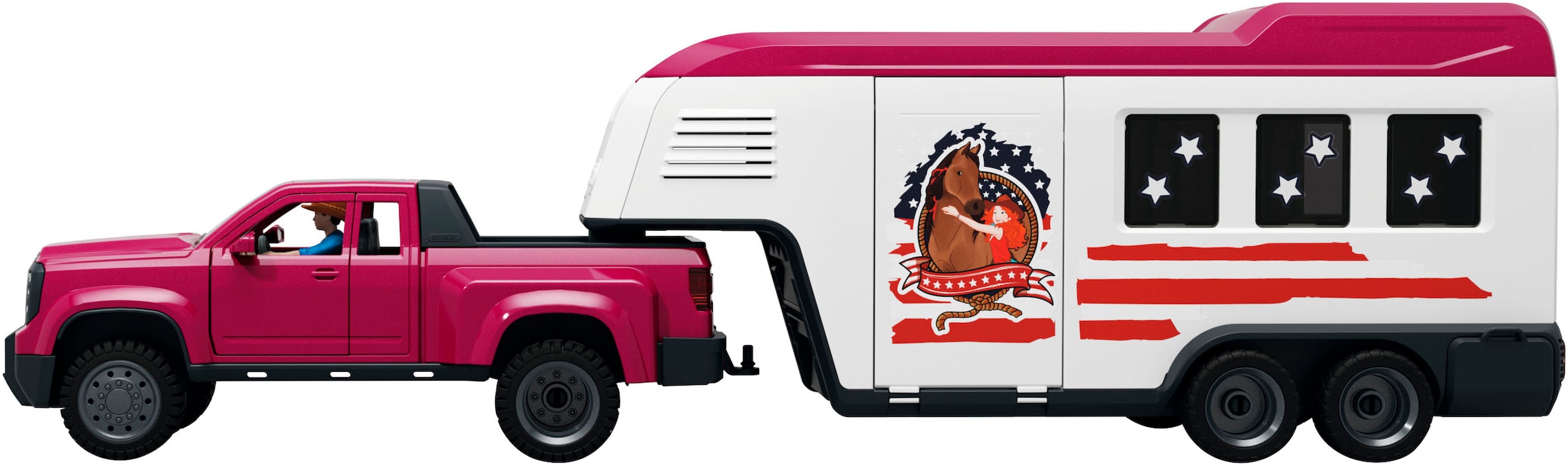 Schleich® Spielfigur »HORSE CLUB, Lakeside Truck mit Anhänger (42705)«
