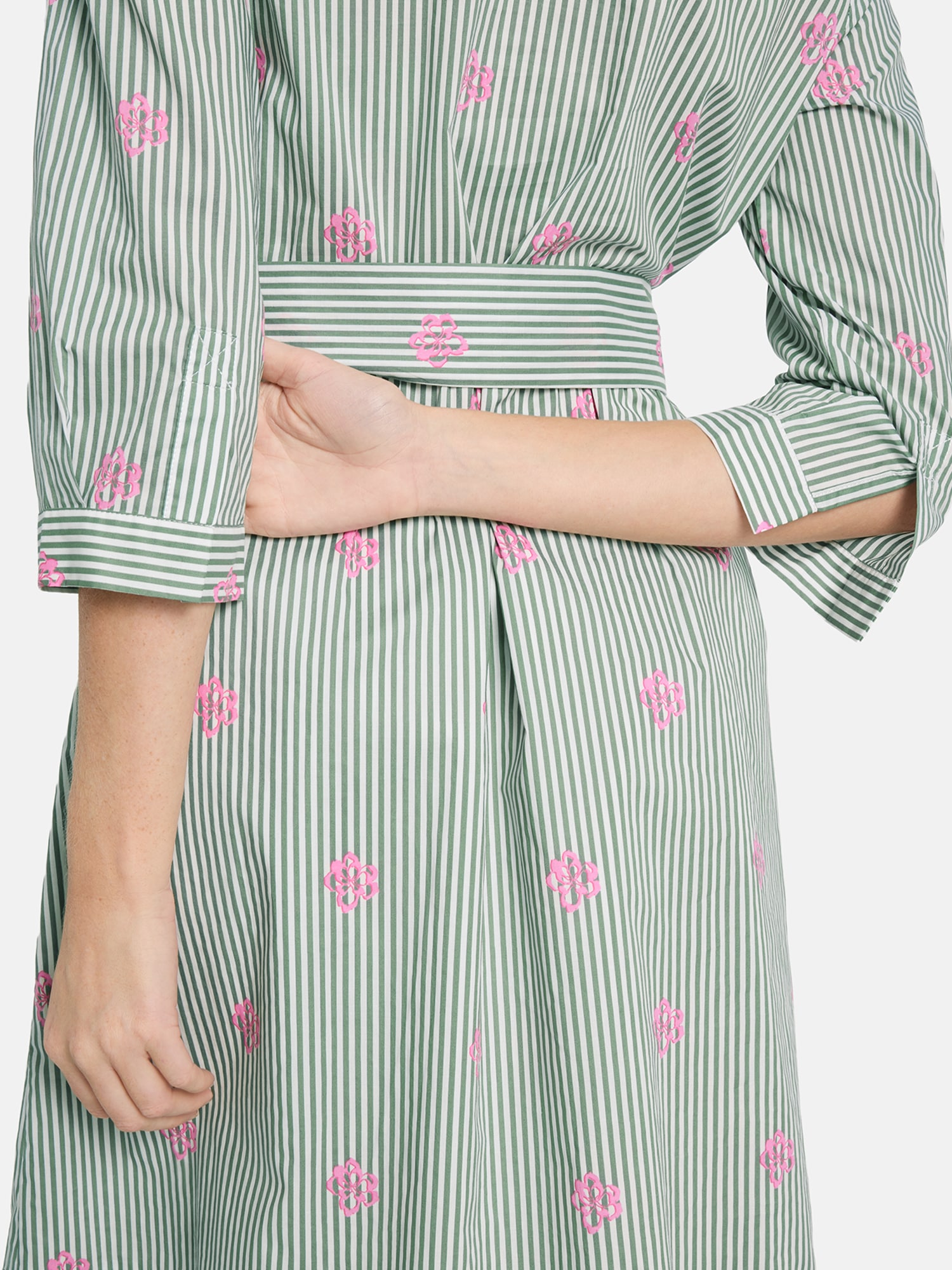 Lieblingsstück Hemdblusenkleid »RolaL« in Midi-Länge, kontrastfarbene Details