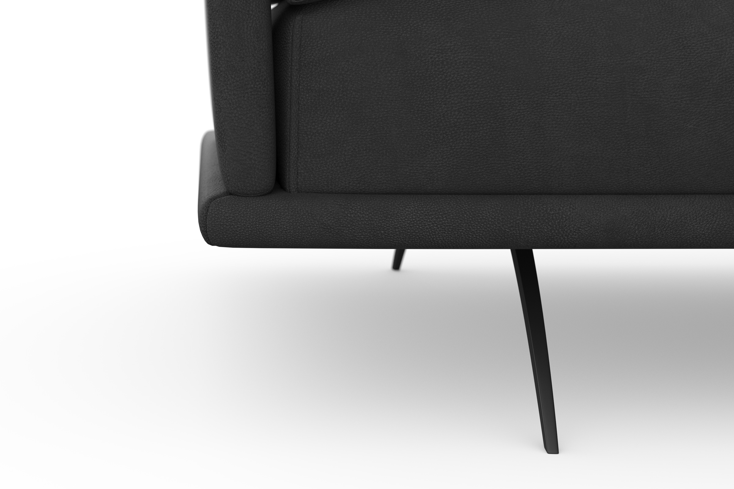 machalke® Ecksofa »benito, L-Form«, mit bezogenem Sockel